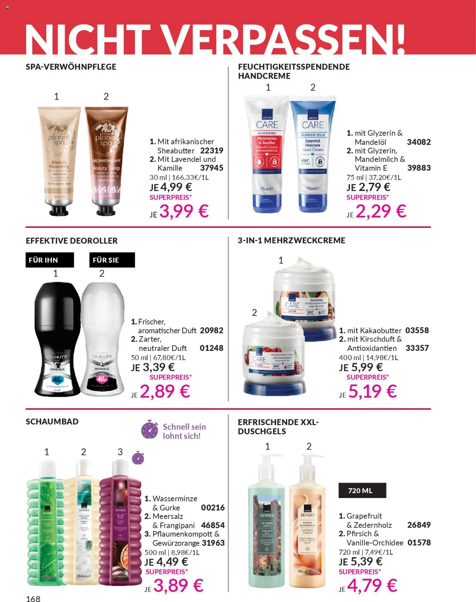 AVON Katalog März 2026 – gültig ab 01.03.2026 | Seite: 170 | Produkte: Duft, Handcreme, Grapefruit, Lavendel