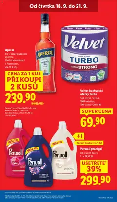 Velvet kuchyňské utěrky Turbo, 340 útržků, 3vrstvé, 100% celulóza, 100 útržků = 20,56 Kč od 18.09.2025 | Strana: 3