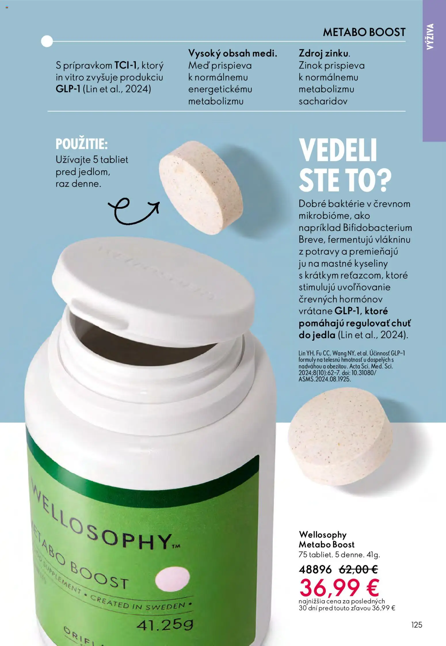 Nové Oriflame akcie – leták je platný od 03.12.2025 | Strana: 125 | Produkty: Metabo, Med