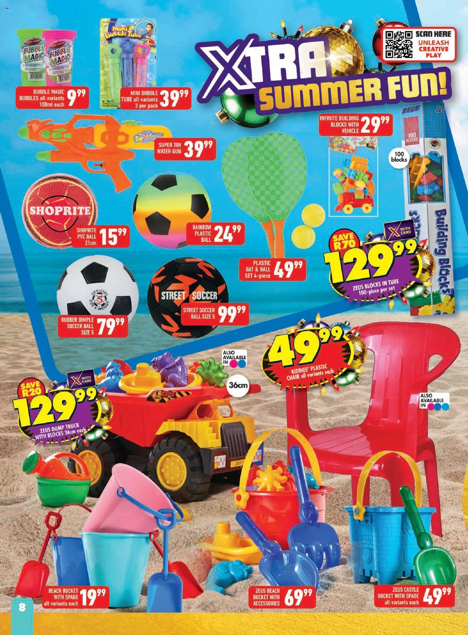 New Shoprite catalogue – valid from 24.11.2025 | Page: 8 | Products: Chair, Spade, Water