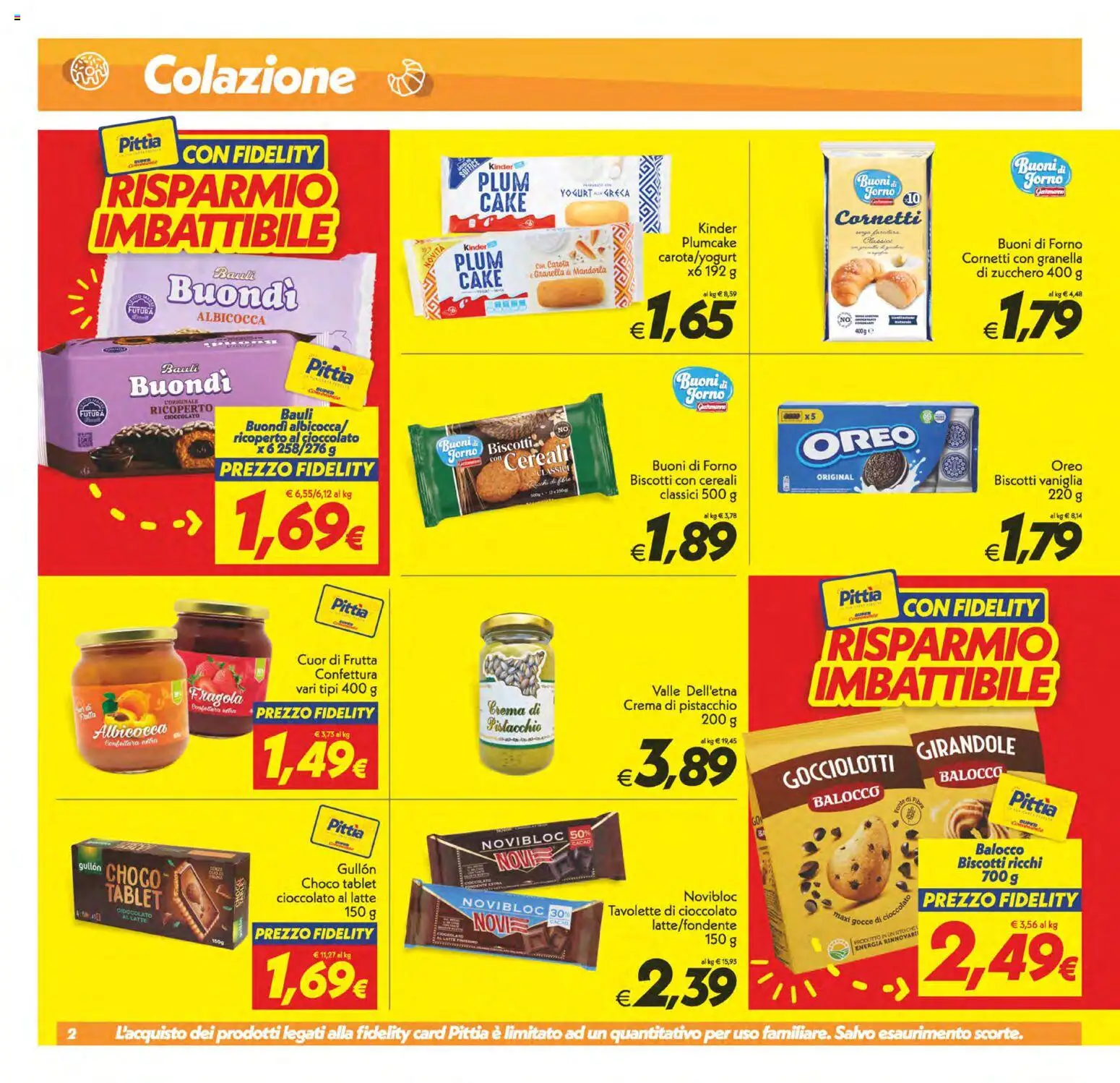 Volantino SuperConveniente del 03.02.2026 | Pagina: 2 | Prodotti: Crema, Carota, Biscotti, Zucchero