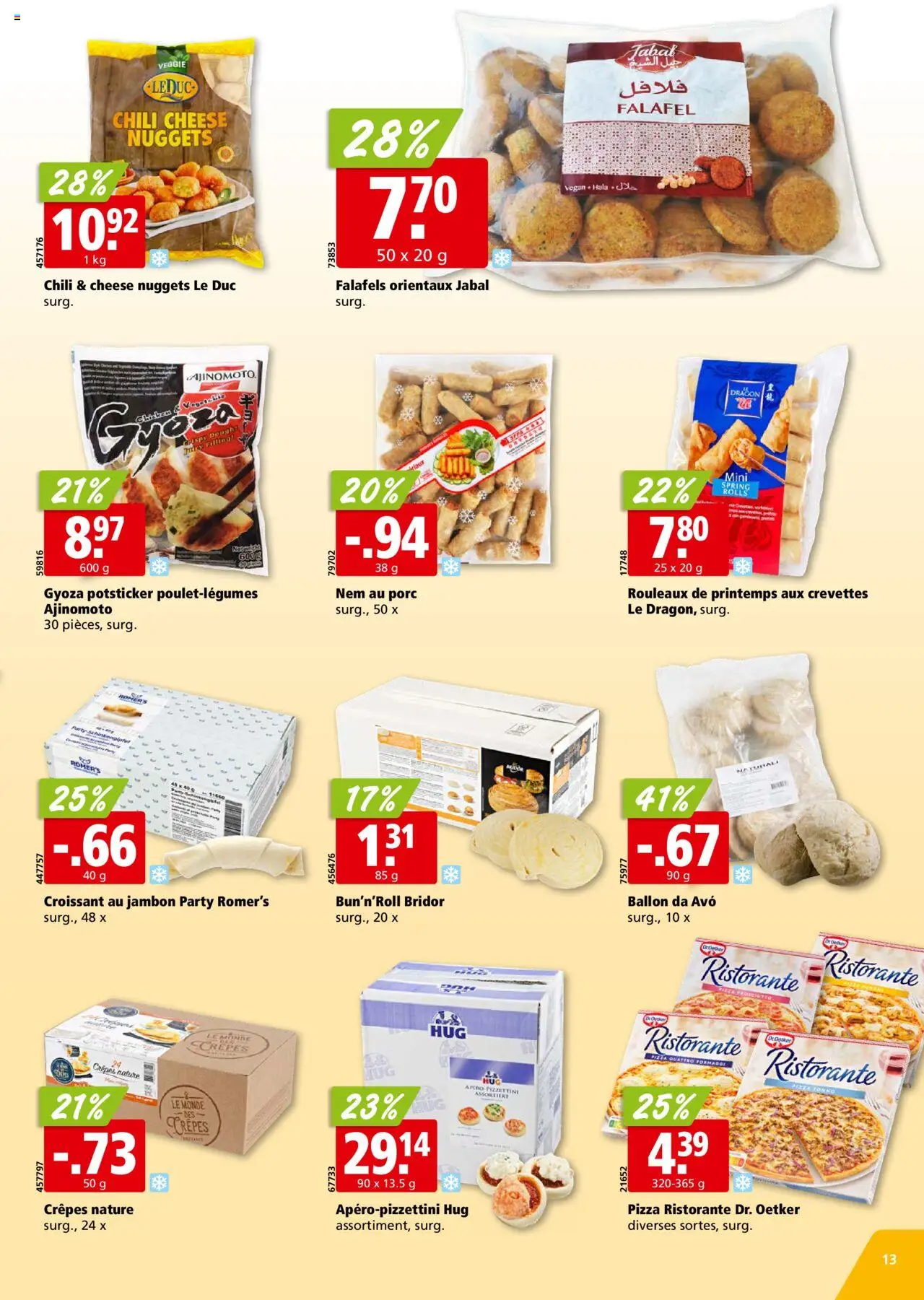 Aligro Aktionen - Chavannes, Matran, Genf, Sitten ab 28.07.2025 | Seite: 13 | Produkte: Pizza, Chili