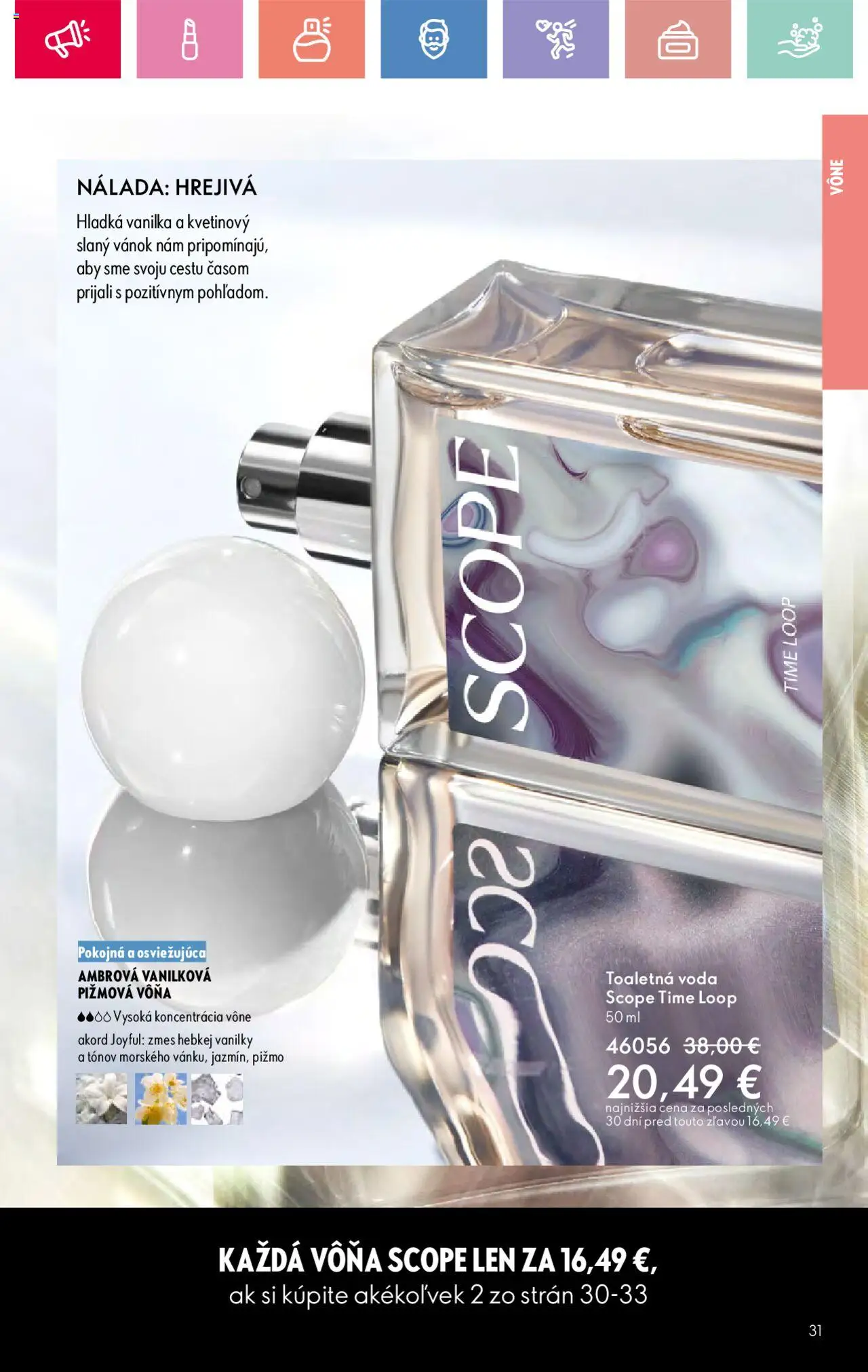 Katalóg Oriflame 12 2025 │ platný od 17.08.2025 | Strana: 31 | Produkty: Toaletná voda, Voda