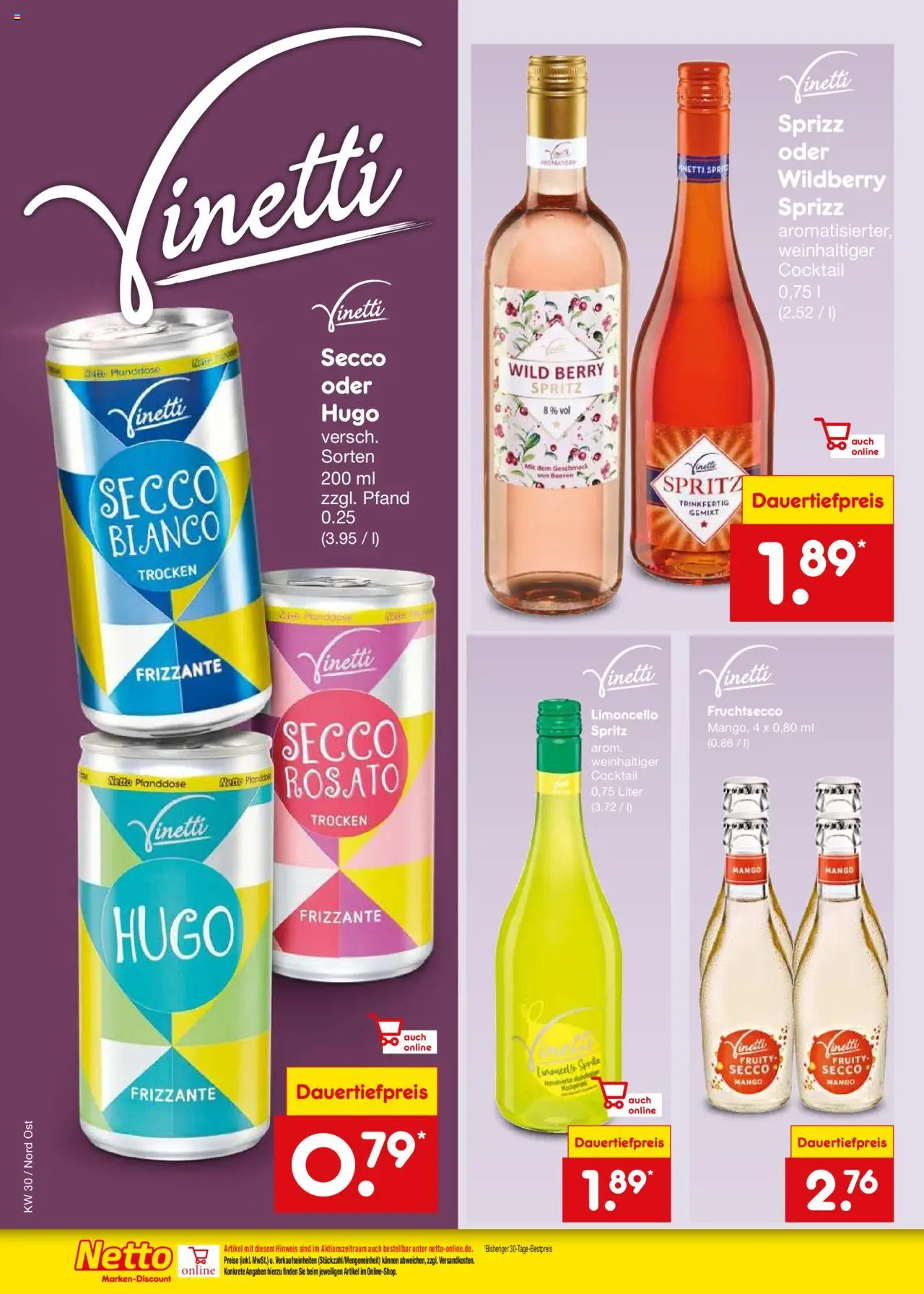 Netto Marken-Discount Prospekt 	 - gültig ab dem 21.07.2025 | Seite: 28 | Produkte: Fruchtsecco, Mango, Limoncello, Hugo