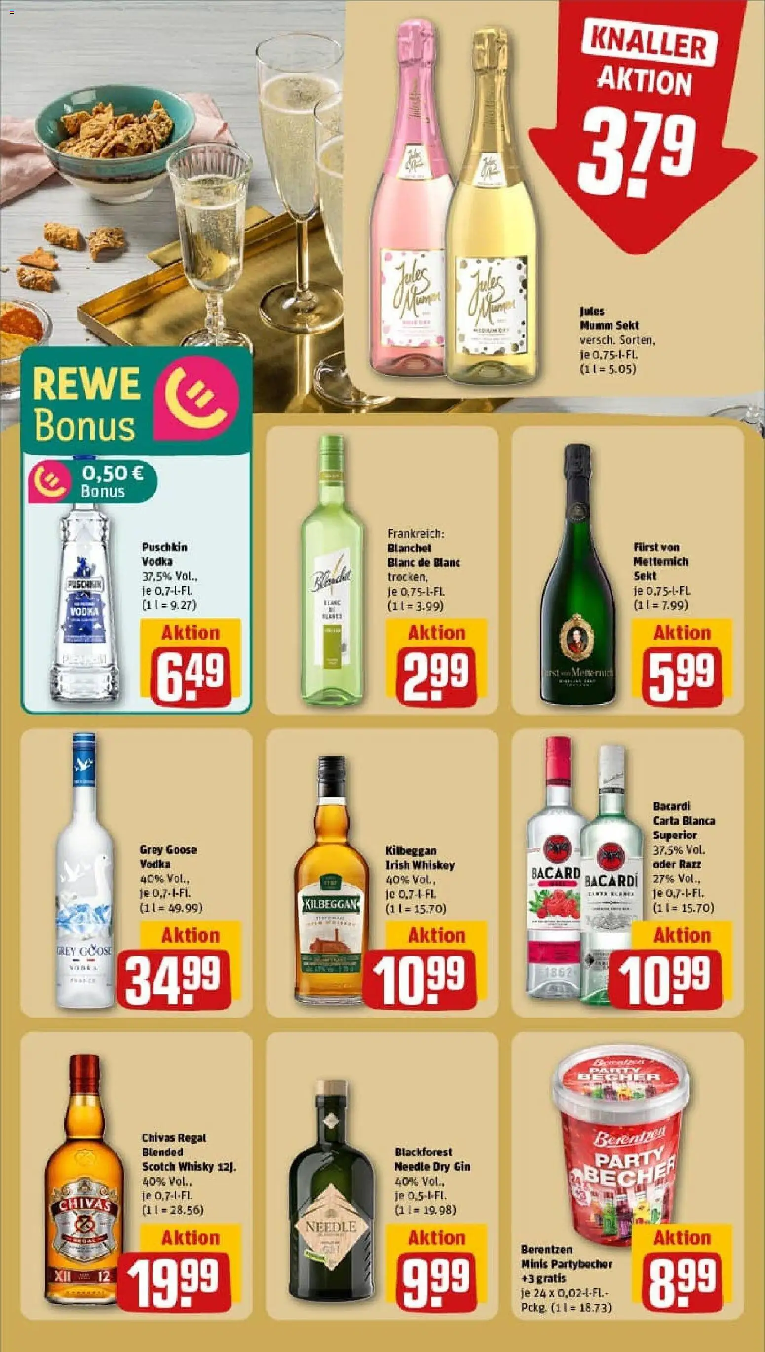 Rewe prospekt Aschaffenburg / Damm	 – gültig ab 26.10.2025 | Seite: 20 | Produkte: Mumm sekt, Regal, Rum, Vodka