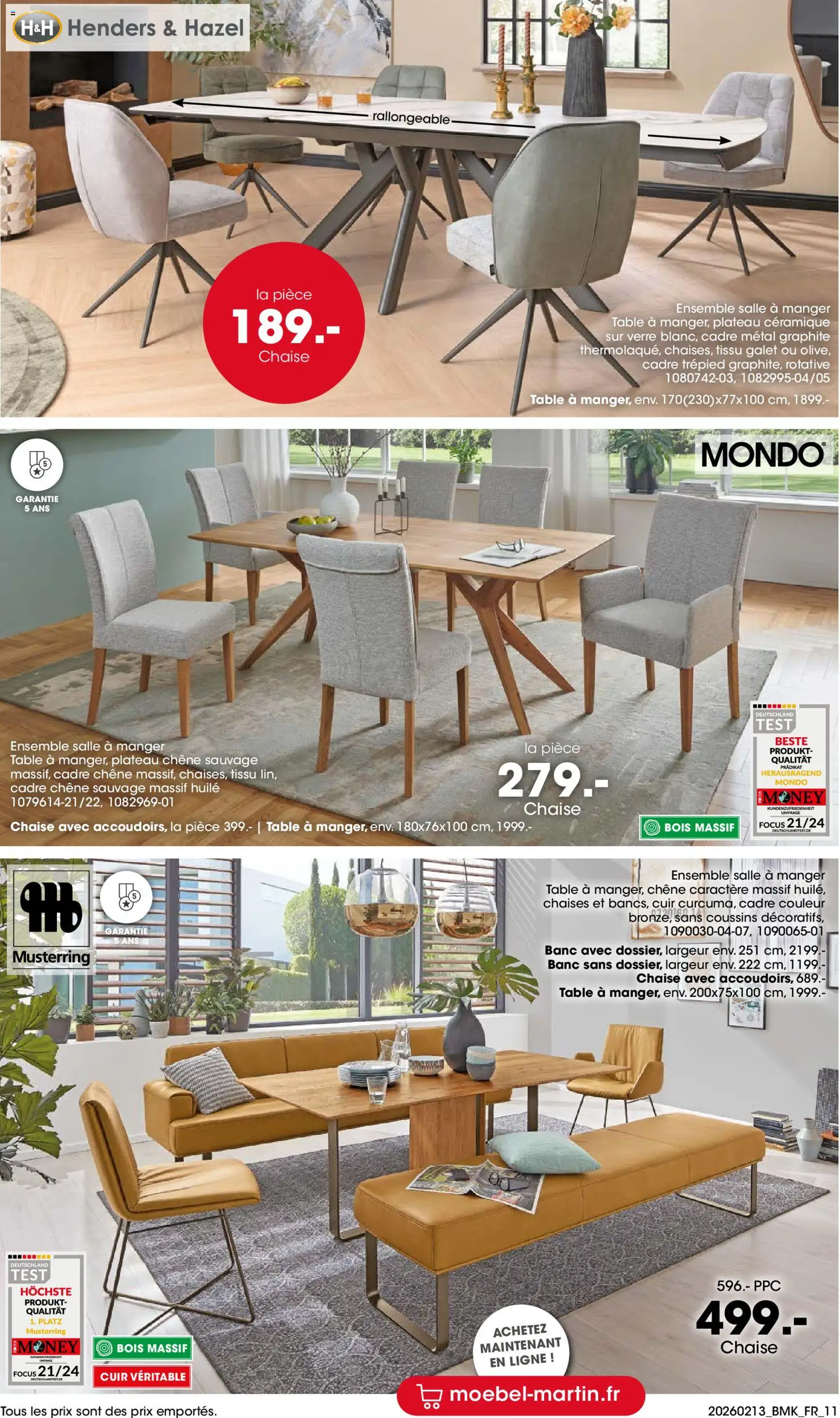 {H1} | Page: 11 | Produits: Plateau, Table, Chaise, Cadre
