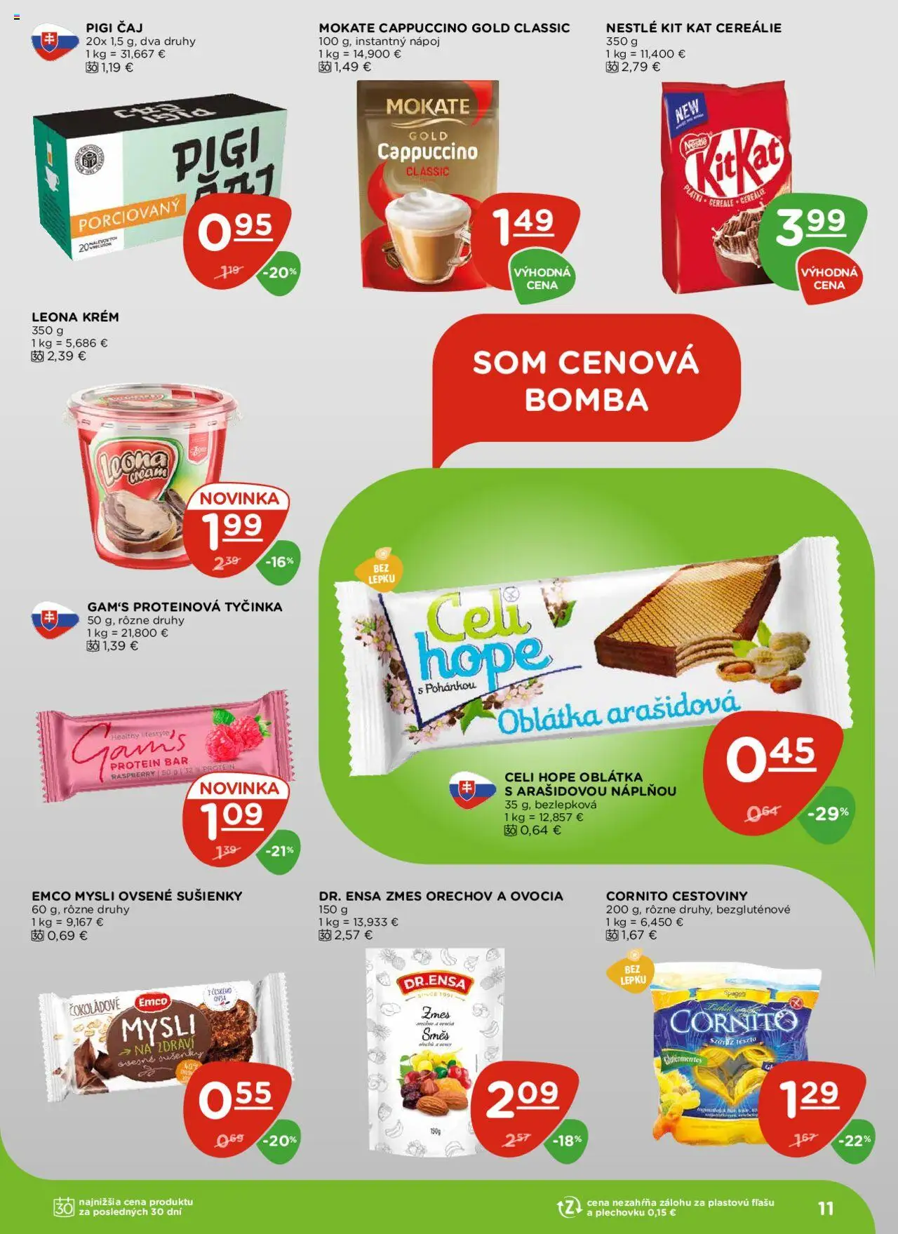 Terno leták │ platný od 21.08.2025 | Strana: 11 | Produkty: Čaj, Protein, Cereálie, Krém
