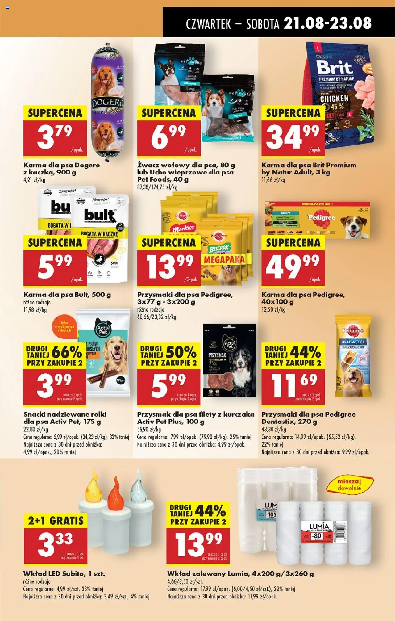 Biedronka gazetka - Oferta w tym tygodniu od 21.08.2025 | Strona: 59 | Produkty: Filety z kurczaka, Rolki, Pedigree, Karma dla psa