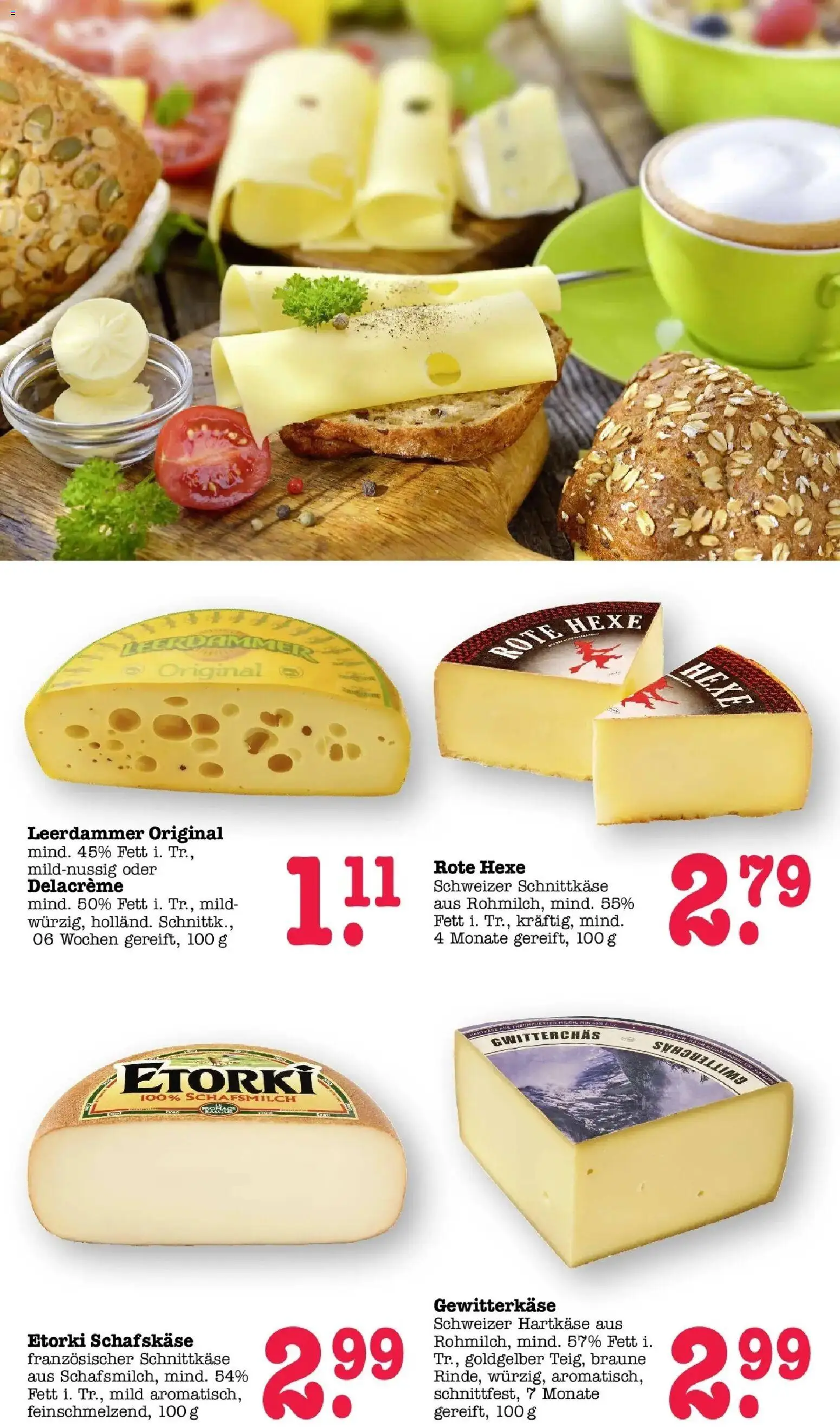 Edeka prospekt Offenbach	 – gültig ab 09.03.2026 | Seite: 10 | Produkte: Leerdammer, Schafskase