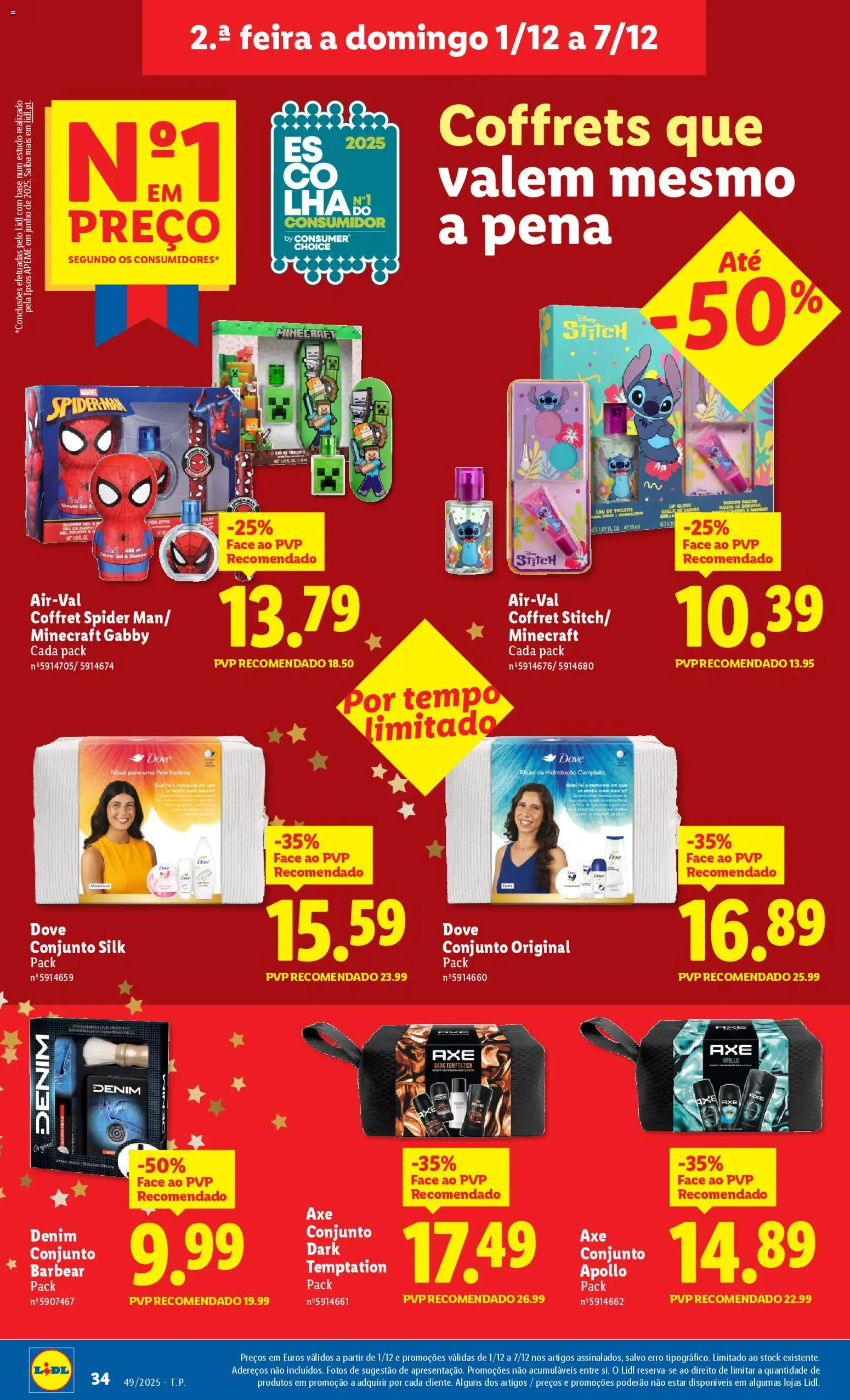Lidl folheto │ válido de 01.12.2025 | Página: 34 | Produtos: Gloss, Eau de toilette, Base