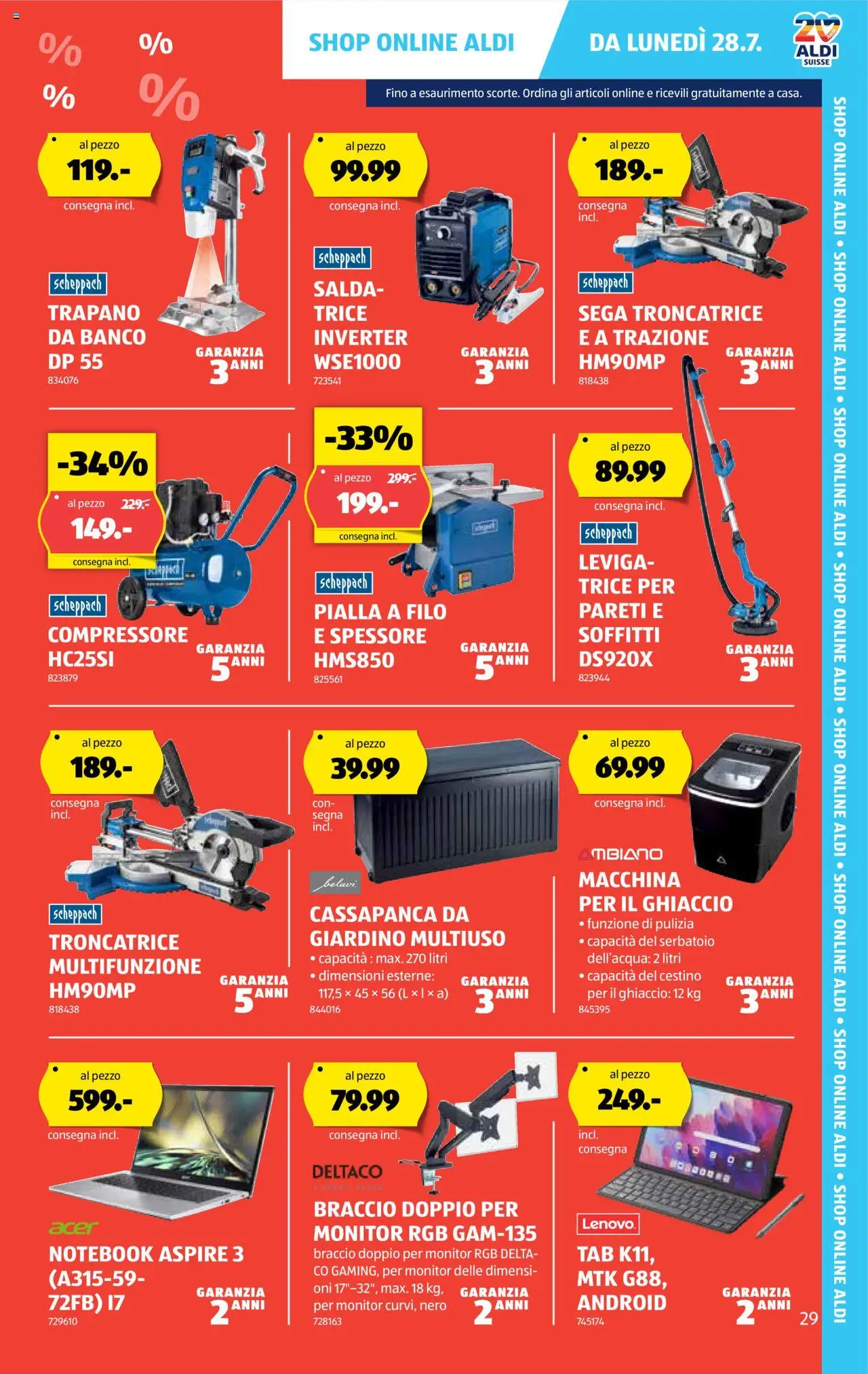 Aldi Volantino ab 24.07.2025 | Seite: 30 | Produkte: Notebook, Monitor, Lenovo