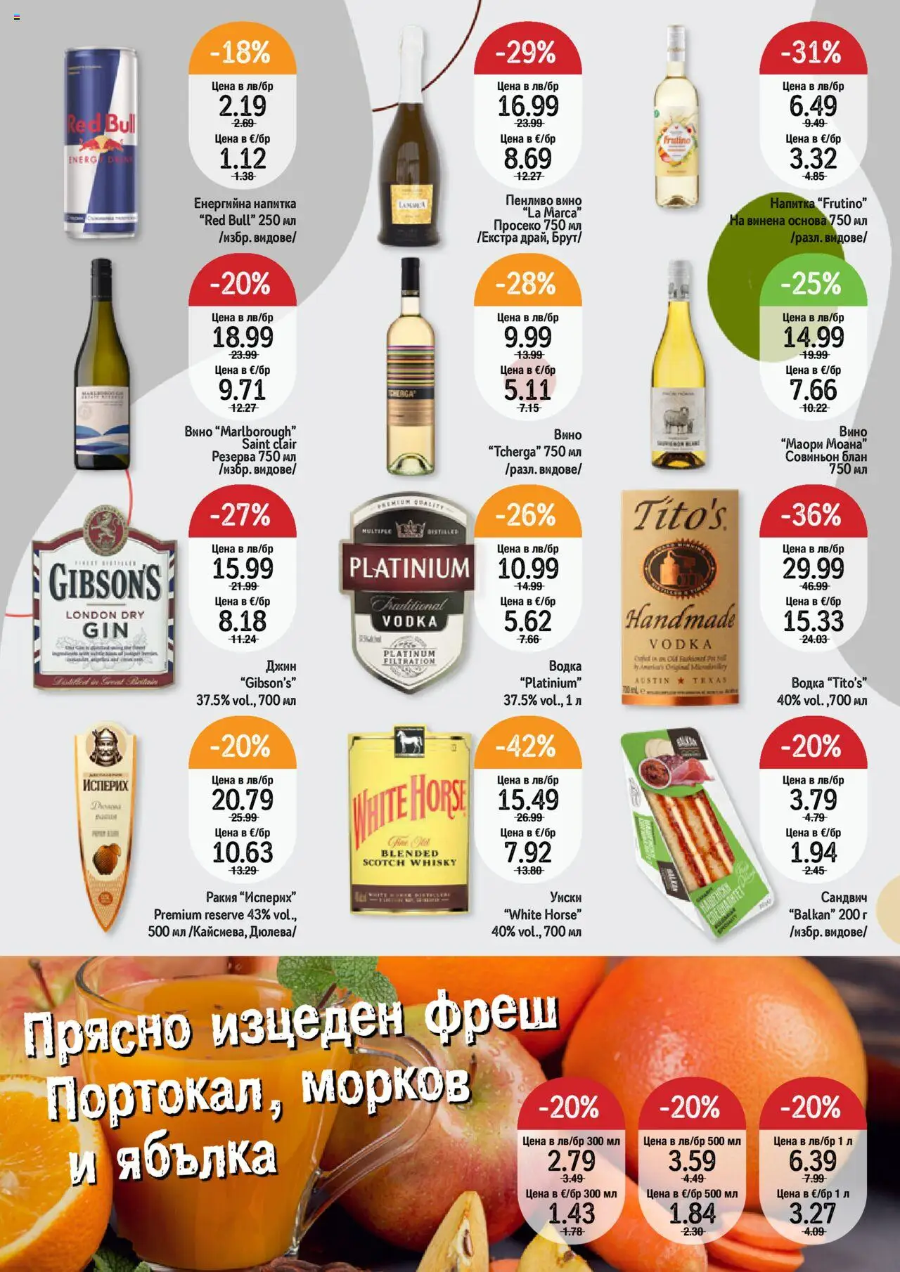  | Страница: 7 | Продукти: Джин, Водка, Енергийна напитка, Ракия