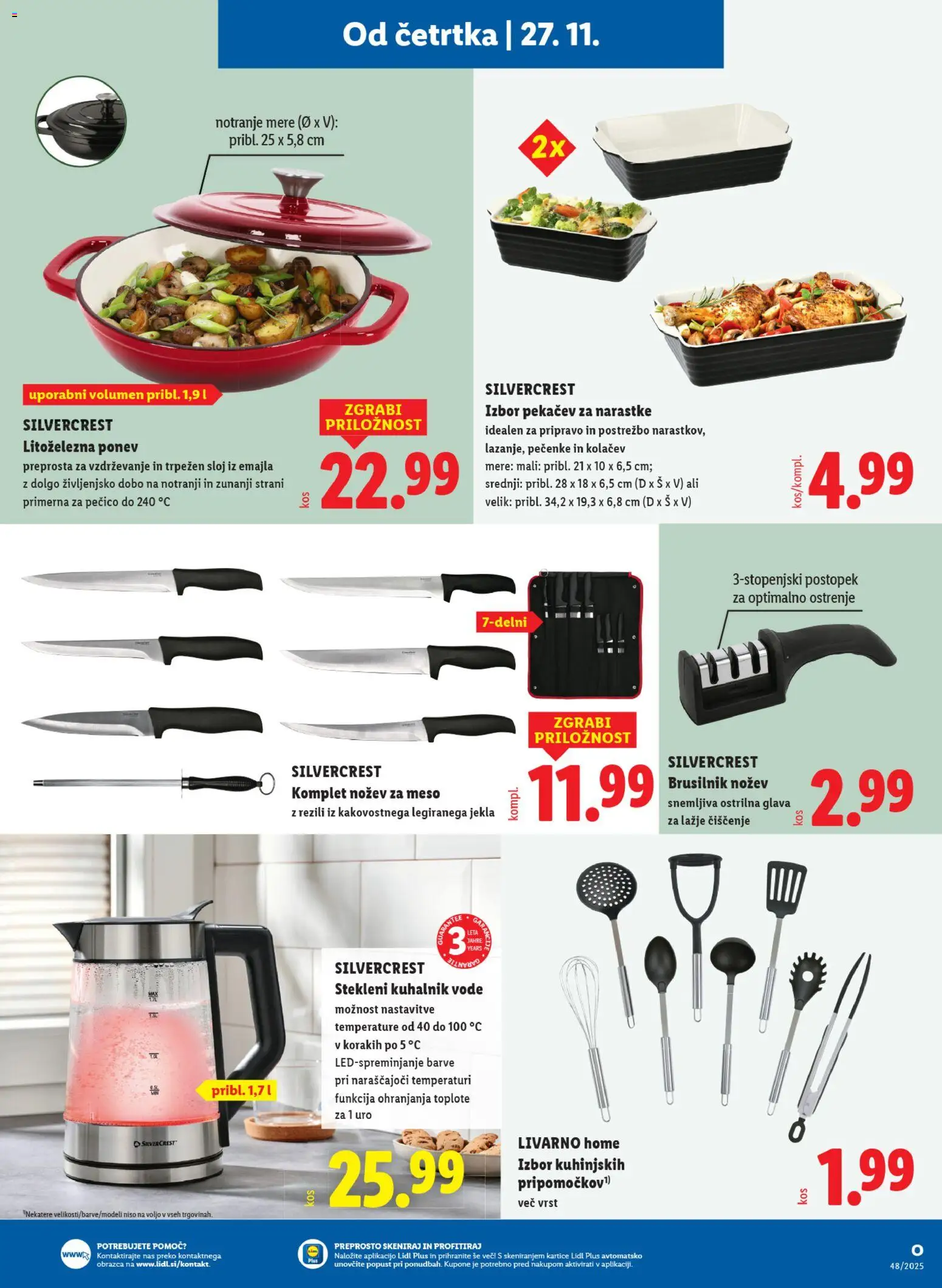 Novi Lidl katalog ponudbe – veljaven od 27.11.2025 | Stran: 25 | Izdelki: Kuhalnik, Brusilnik