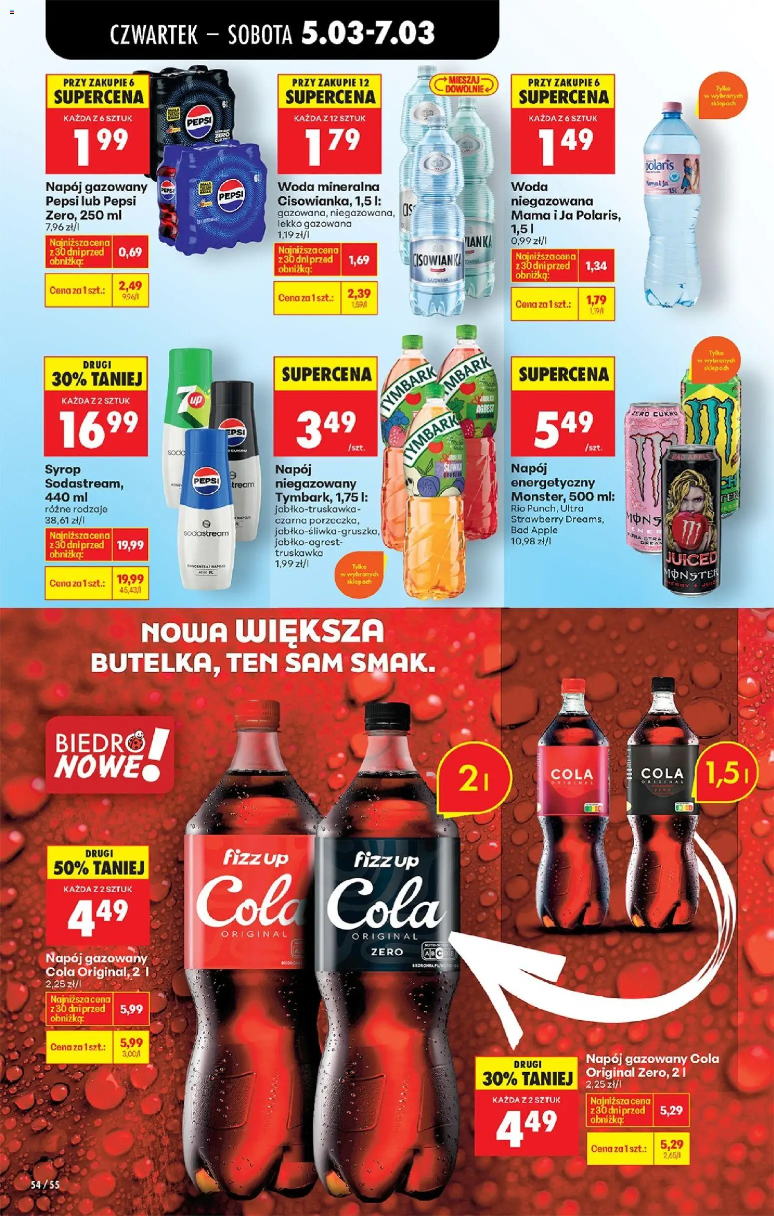 Biedronka Polsko leták - Codziennie niskie ceny od 05.03.2026 | Strana: 68 | Produkty: Pepsi, Apple, Sodastream, Cola