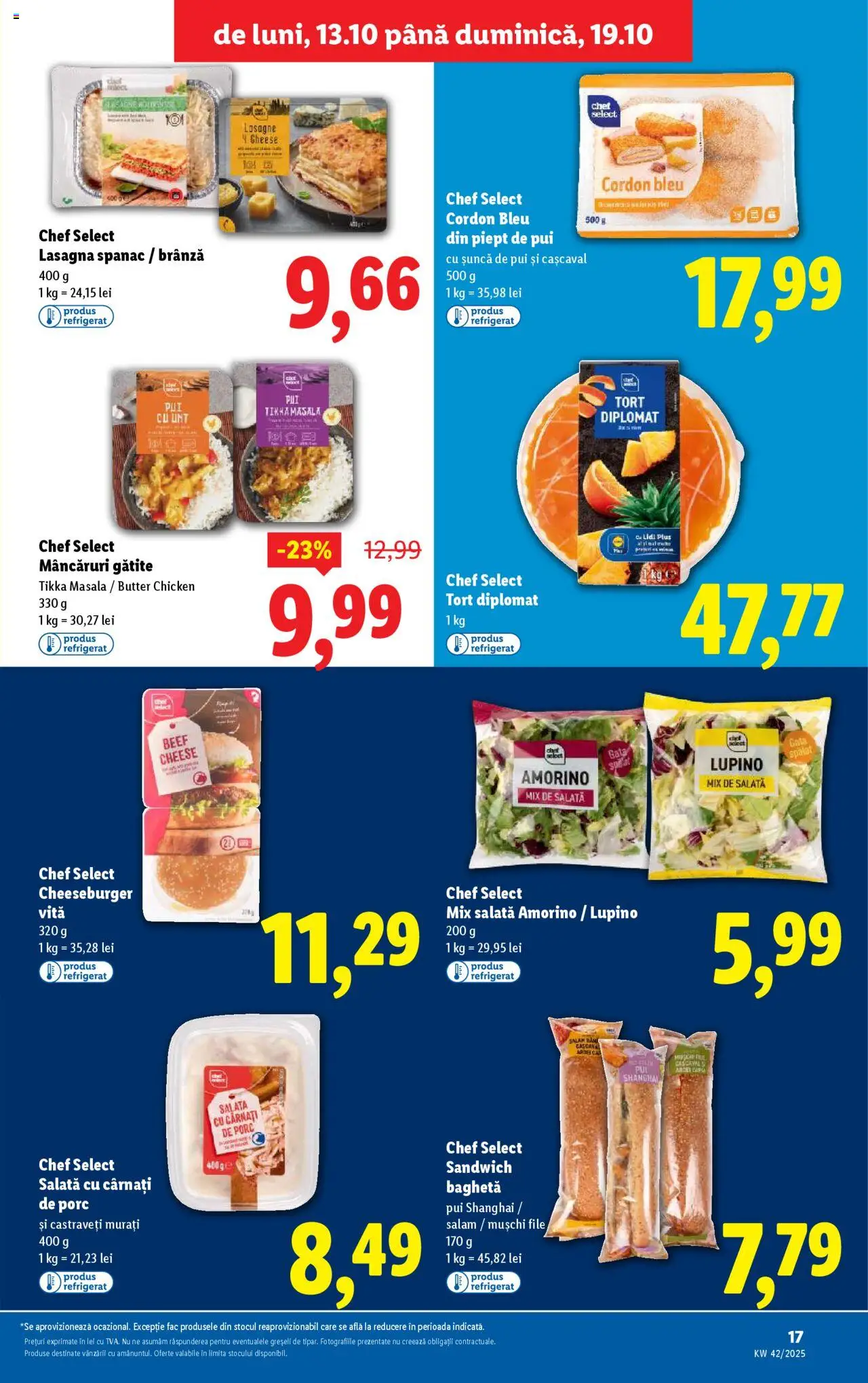 Noul catalog Lidl – valabil de la 13.10.2025 | Pagină: 17 | Produse: Filtre kahve makinesi, Tort, Brânză, Salam