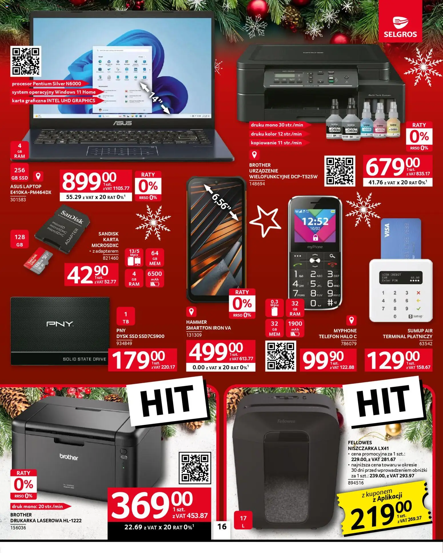 Selgros cash&carry Gazetka - Oferta przemysłowa od 20.11.2025 | Strona: 18 | Produkty: Telefon, Laptop, Dysk, Niszczarka