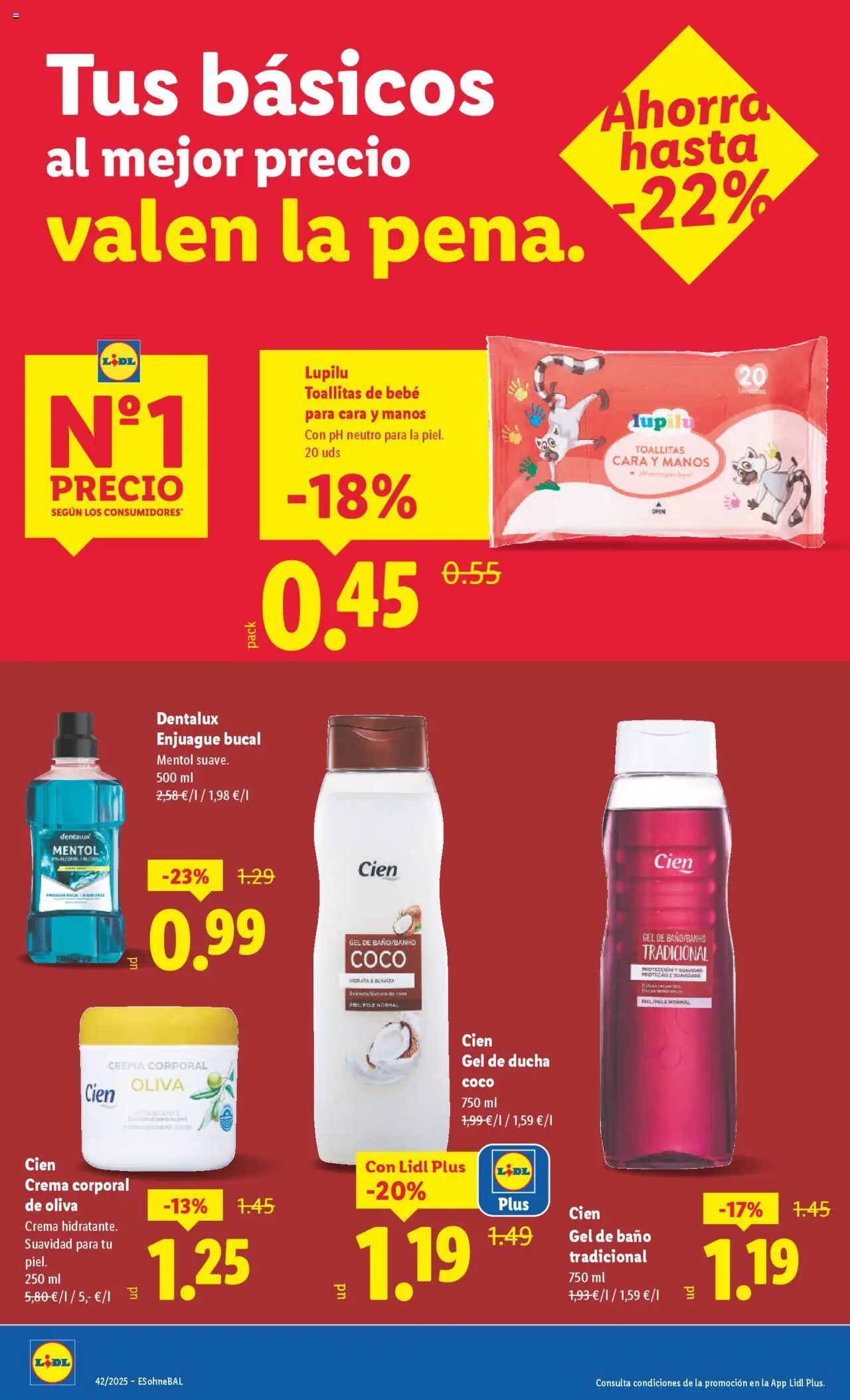 Lidl catálogo BCN │ válido desde el 13.10.2025 | Página: 6 | Productos: Enjuague bucal, Gel de baño, Τυρόπιτα, Baño