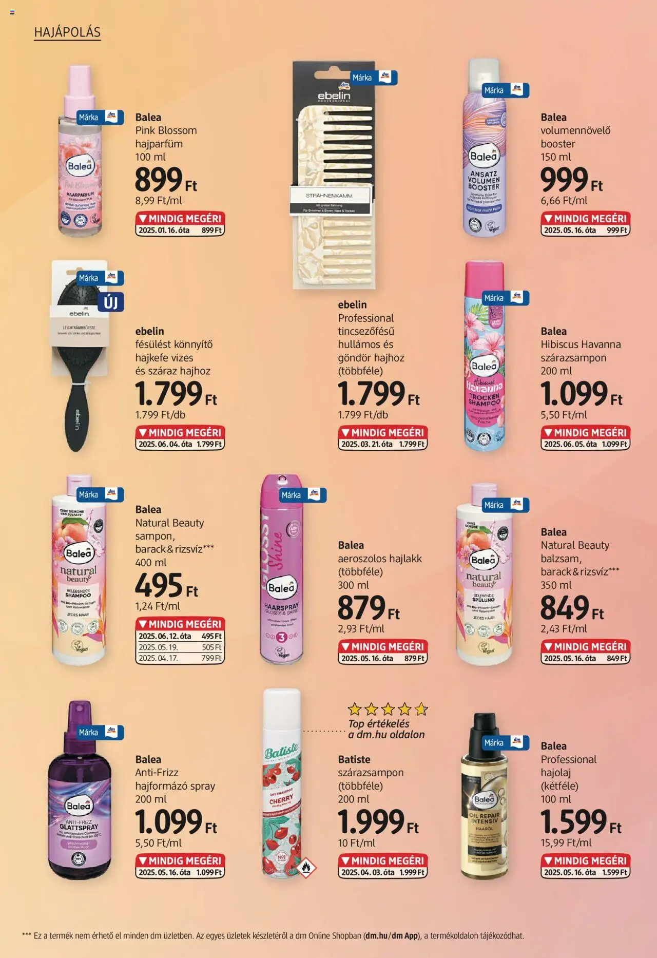 DM Drogerie Markt akciós ujság - amely érvényes a következő dátumtól: 14.08.2025 | Oldal: 4 | Termékek: Hajformázó, Hajolaj, Hajlakk