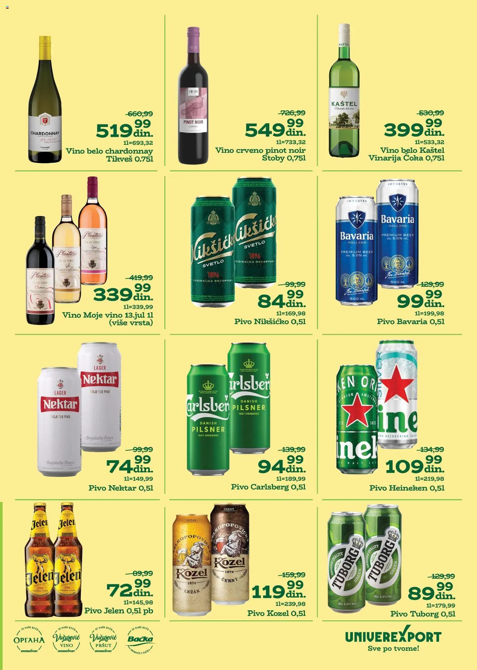 Univerexport katalog - važi od 27.10.2025 | Strana: 23 | Proizvode: Tuborg, Nektar, Vino, Pivo