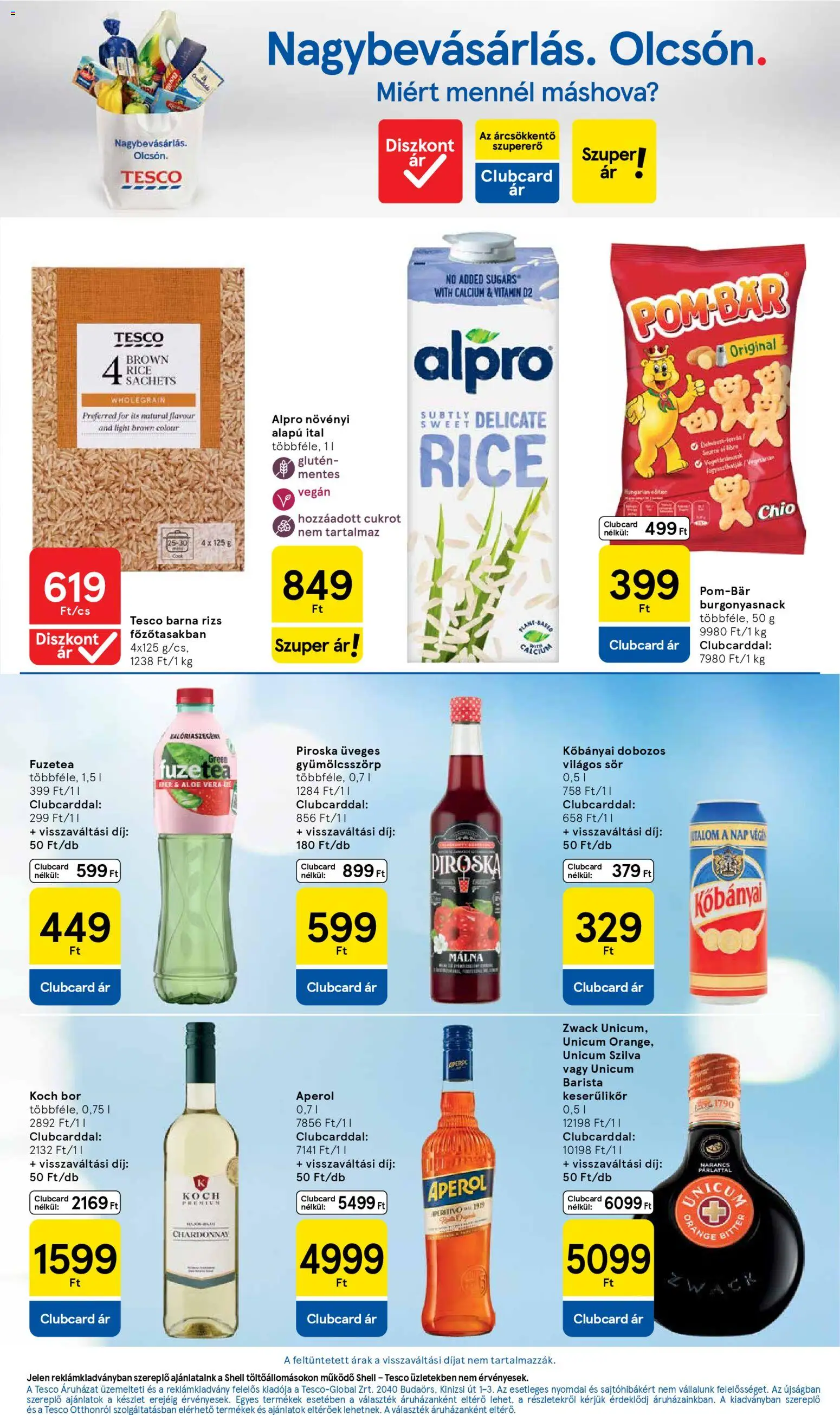 Tesco akciós ujság - amely érvényes a következő dátumtól: 29.04.2026 | Oldal: 7 | Termékek: Málna, Szilva, Bor, Sör