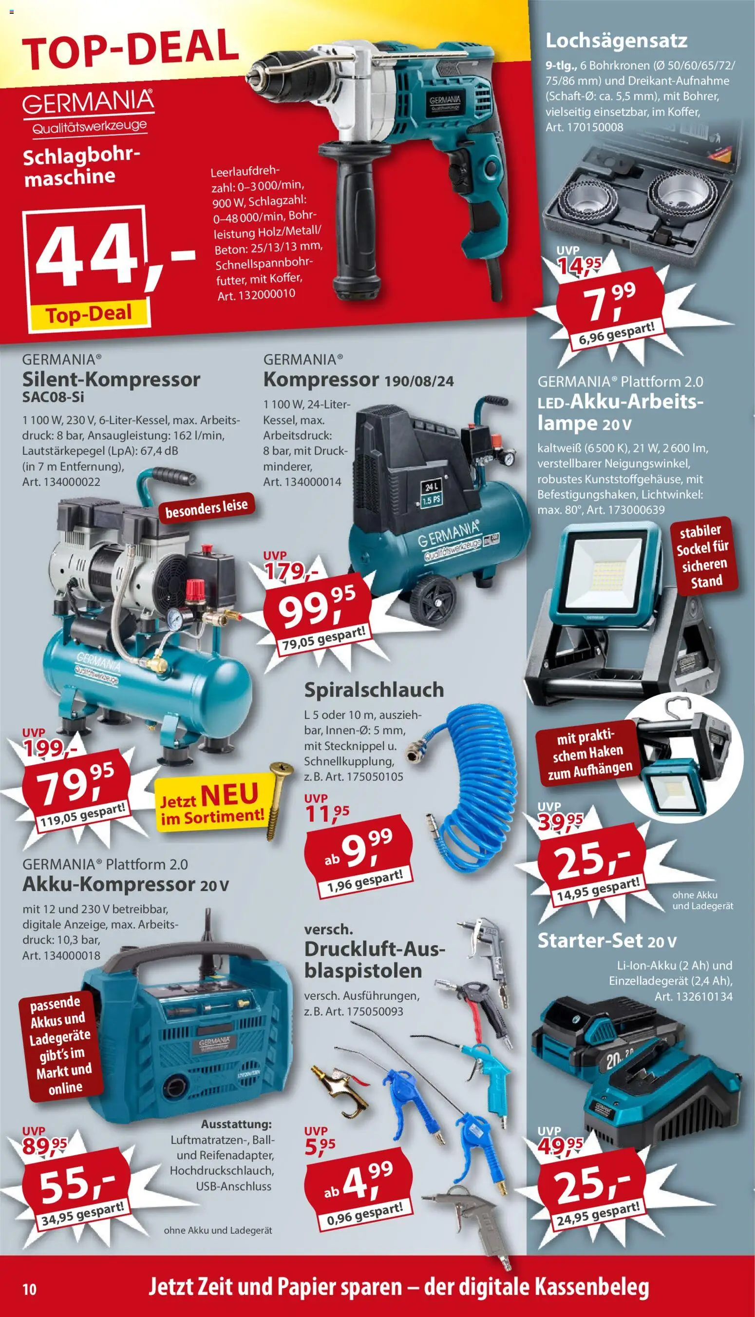 Sonderpreis Baumarkt Prospekt 	 – gültig ab 14.02.2026 | Seite: 10 | Produkte: Lampe, Ladegerät