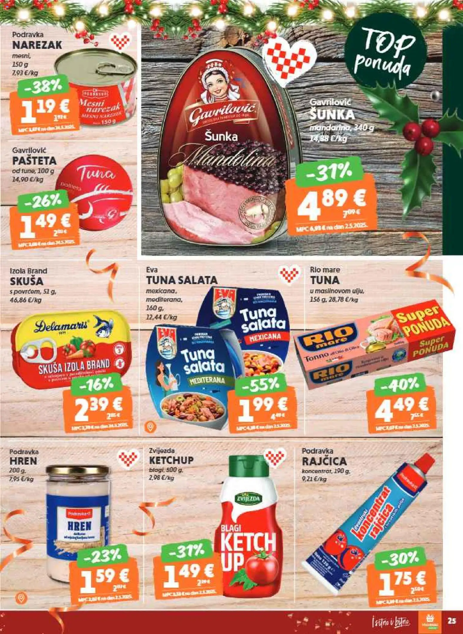 Studenac katalog | vrijedi od 17.12.2025 | Stranica: 25 | Proizvodi: Narezak, Pašteta, Tuna, Hren