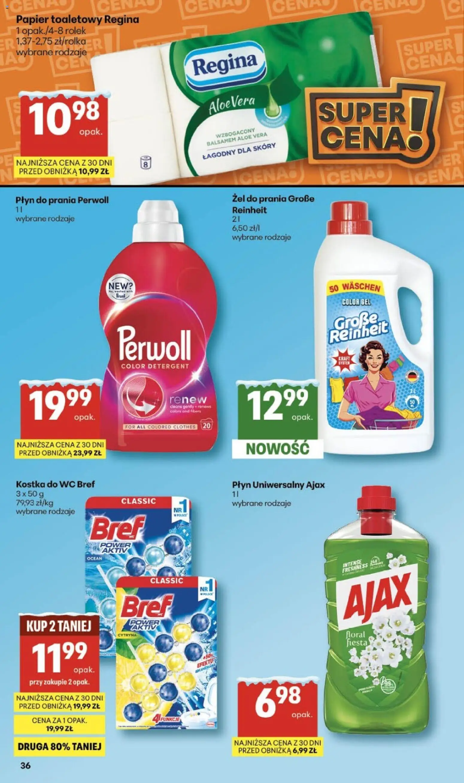 Delikatesy Centrum Gazetka od 08.01.2026 | Strona: 36 | Produkty: Cytryna, Płyn do prania Perwoll, Papier toaletowy, Detergent