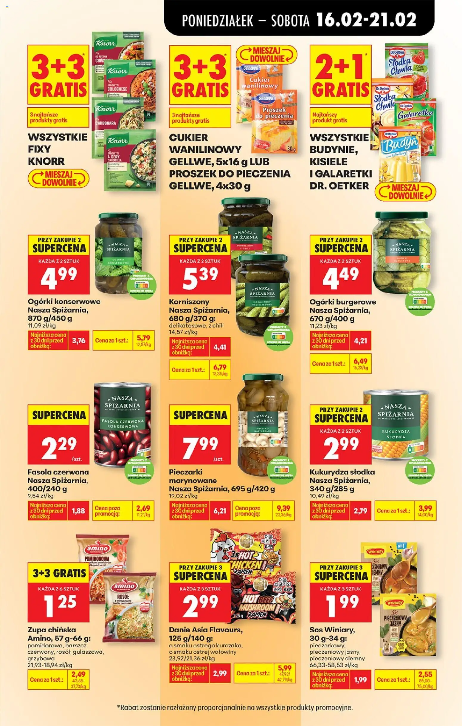 Biedronka Polsko leták od 16.02.2026 | Strana: 49 | Produkty: Mozarella, Knorr, Fixy