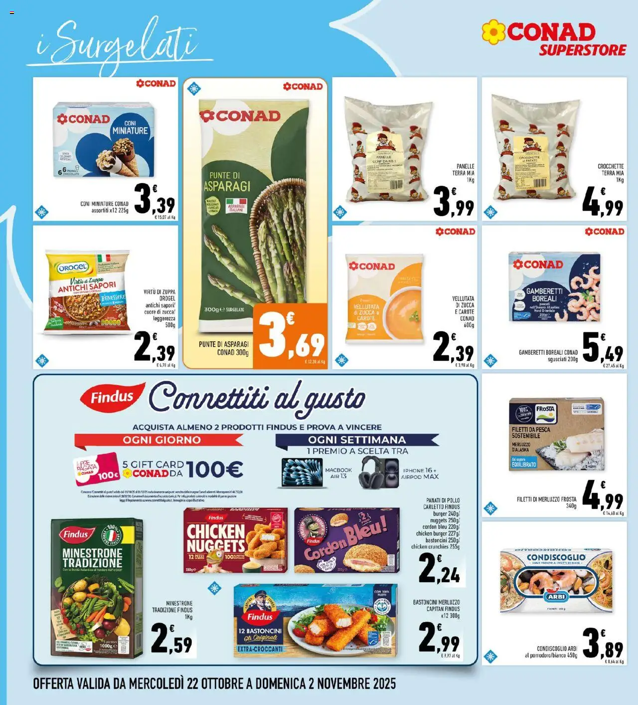 Volantino Conad del 22.10.2025 | Pagina: 12 | Prodotti: Minestrone, Zucca, Asparagi, Terra