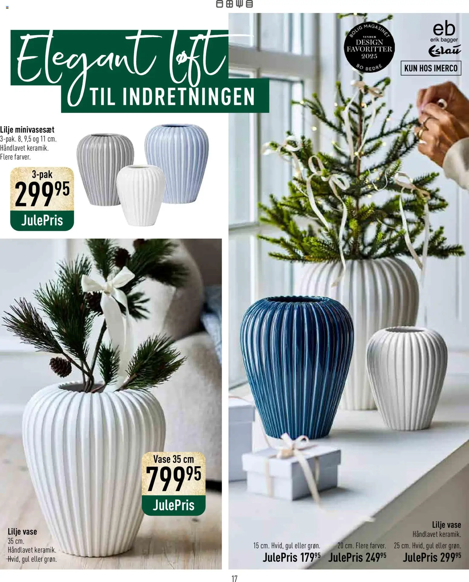 Imerco tilbudsavis – gyldig fra 07.11.2025 | Side: 17 | Produkter: Vase