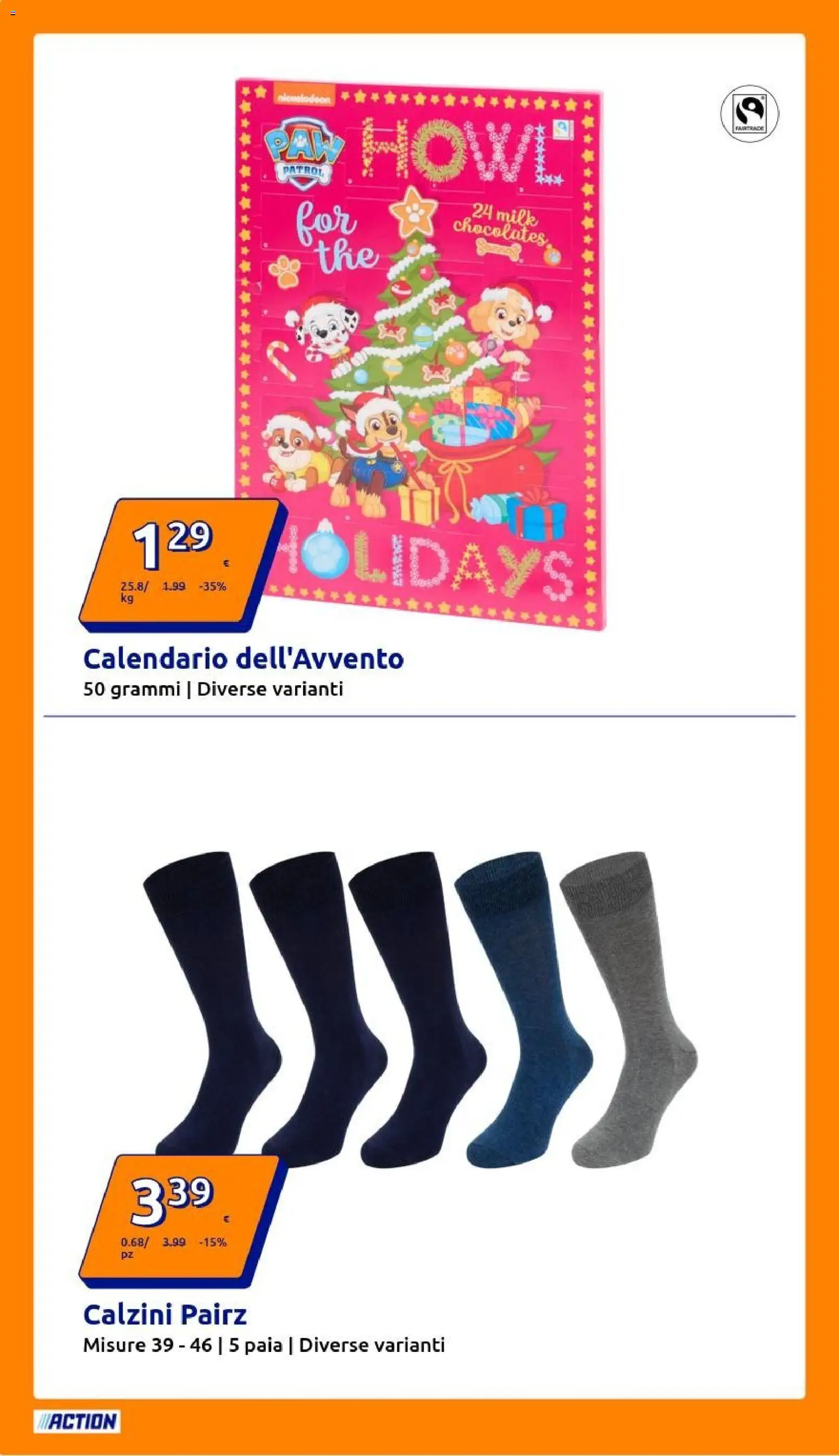 Volantino Action del 05.11.2025 | Pagina: 18 | Prodotti: Calzini