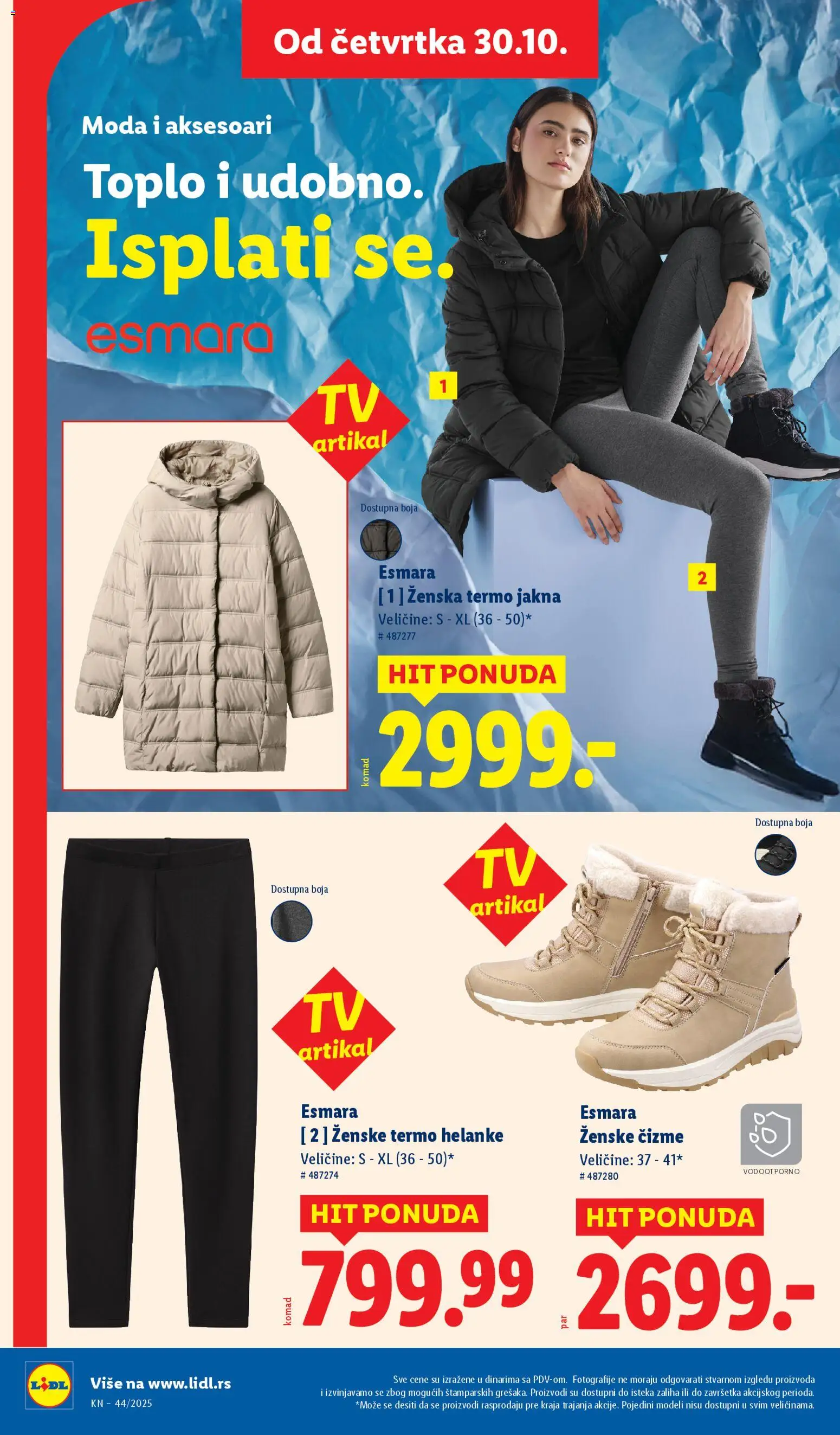 Lidl katalog - važi od 30.10.2025 | Strana: 56 | Proizvode: Čizme, Jakna, Helanke