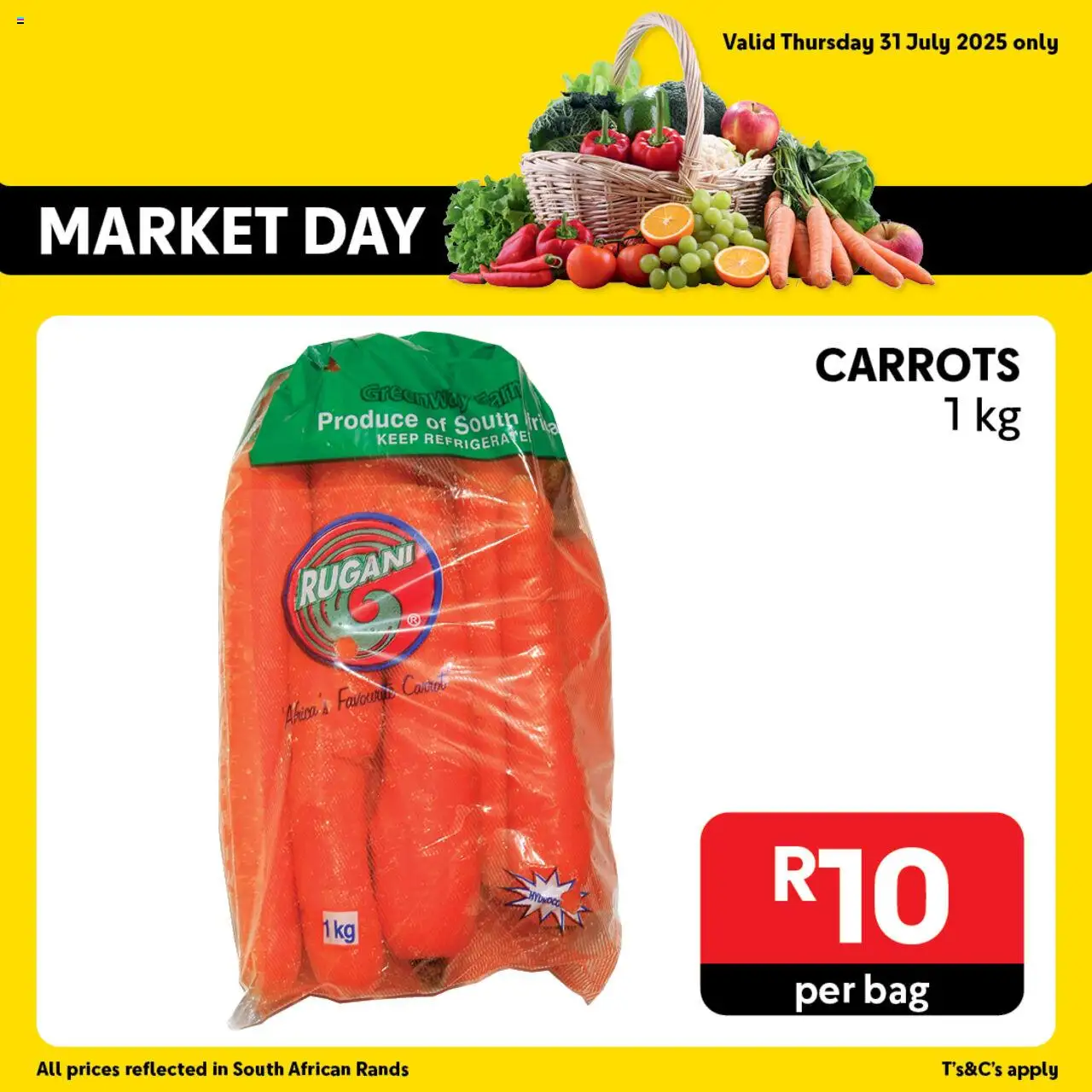 Makro Market Day │ valid from 31.07.2025 | Page: 3 | Products: Bag, Carrots