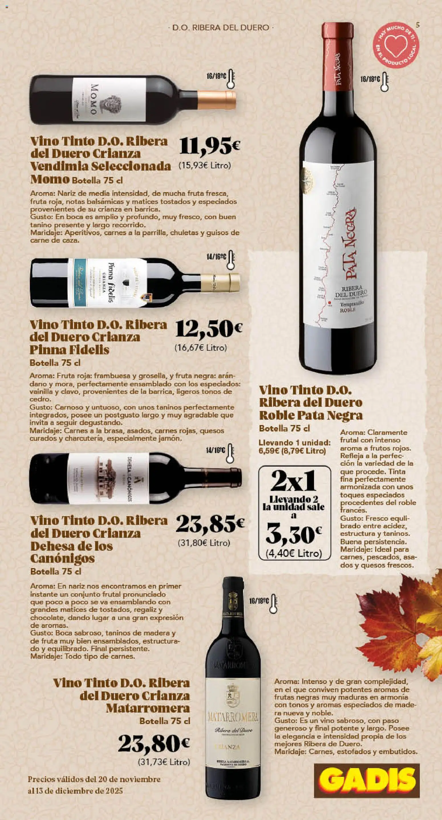 Gadis - folleto │ válido desde el 20.11.2025 | Página: 5 | Productos: Vino