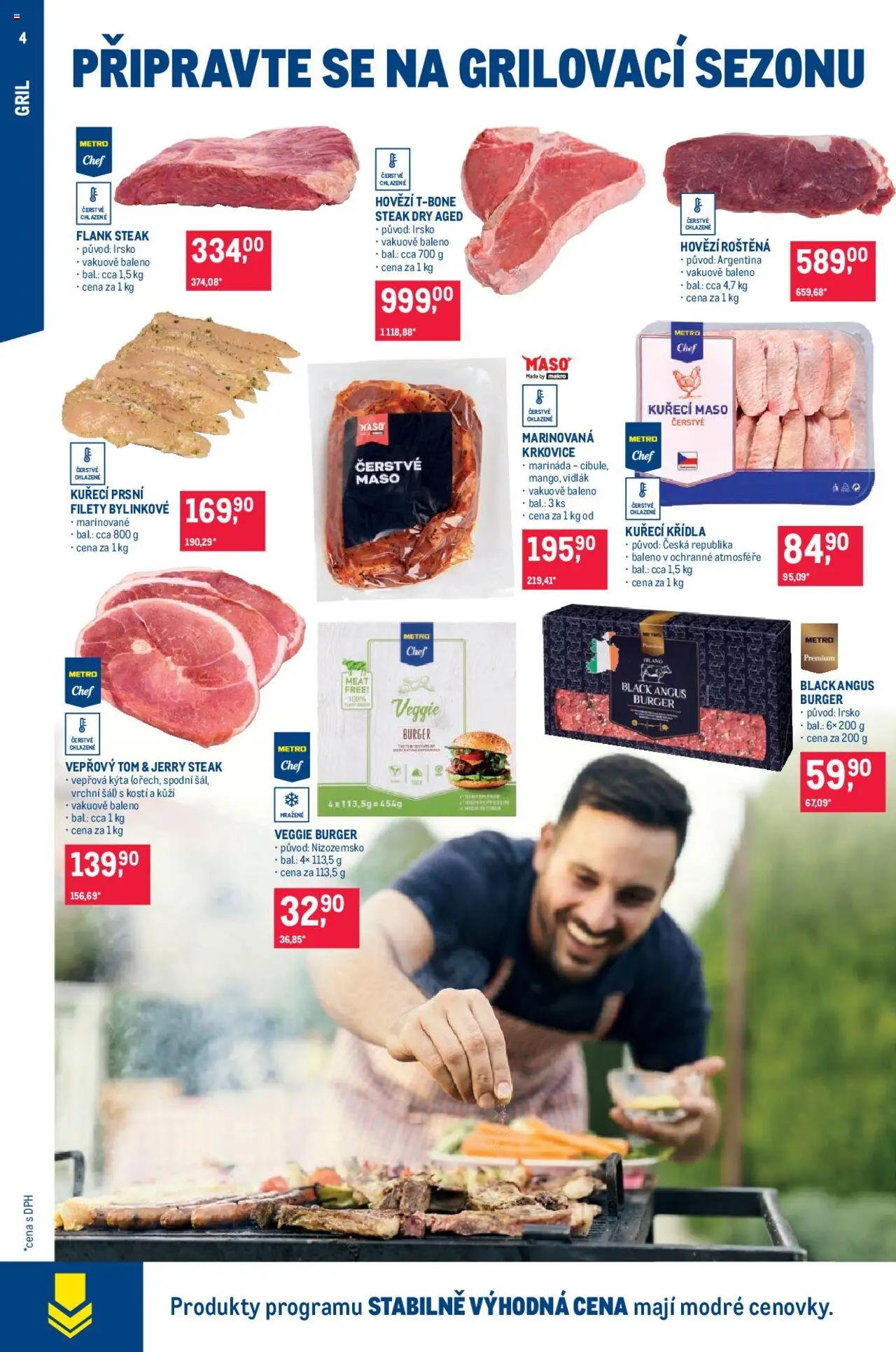 Makro leták - Pro milovníky jídla od 21.05.2025 | Strana: 4 | Produkty: Hovězí roštěná, Gril, Krkovice, Kýta