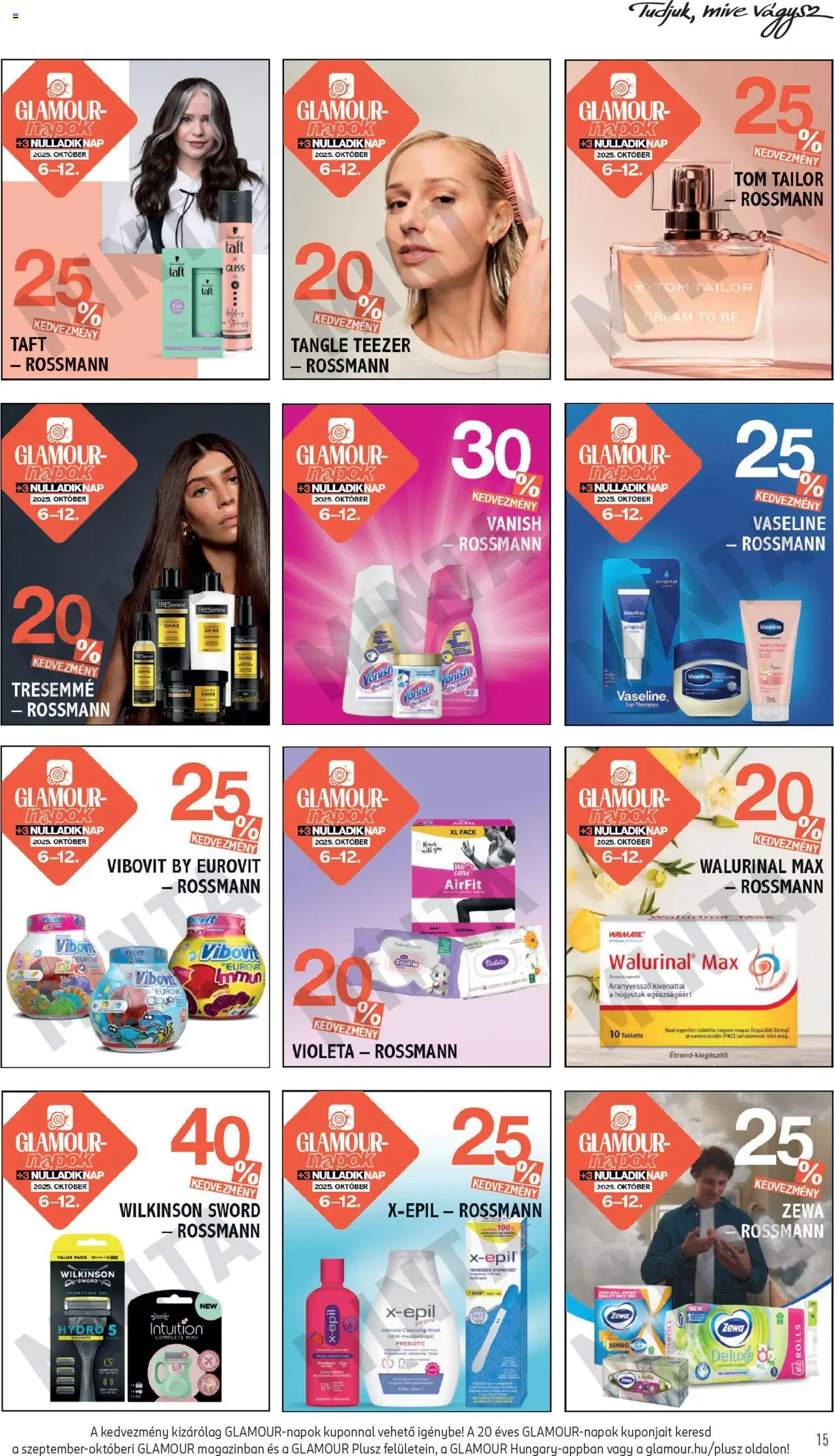 Rossmann akciós ujság - amely érvényes a következő dátumtól: 06.10.2025 | Oldal: 15