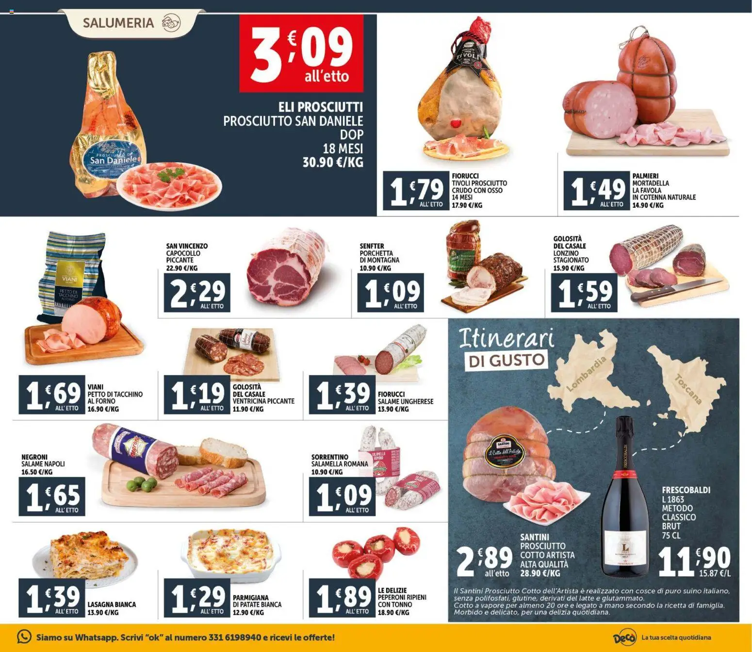 Volantino Decò del 30.01.2026 | Pagina: 5 | Prodotti: Patate, Tacchino, Prosciutto, Tonno