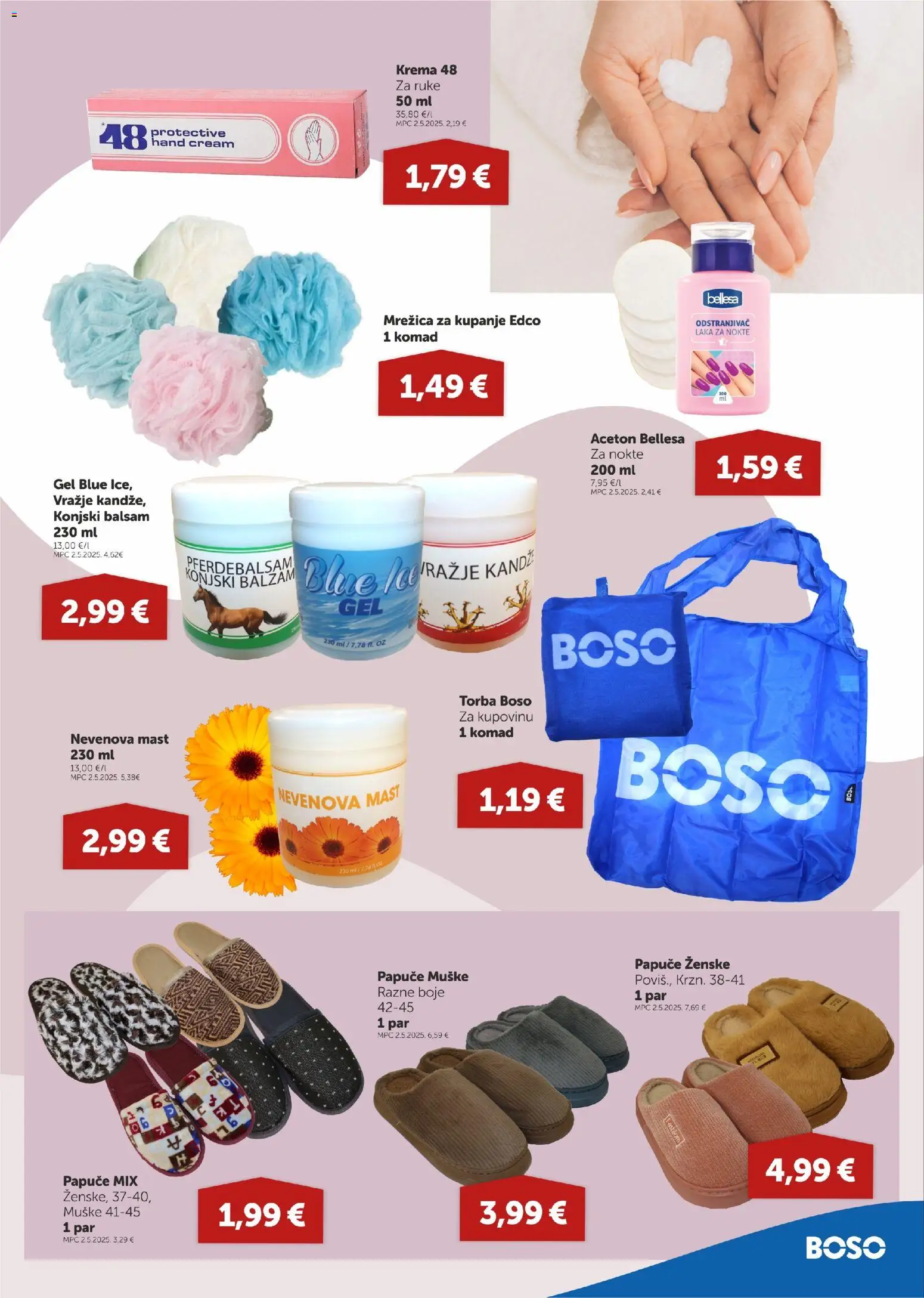 Boso katalog | vrijedi od 23.10.2025 | Stranica: 15 | Proizvodi: Mast, Krema, Papuče, Torba