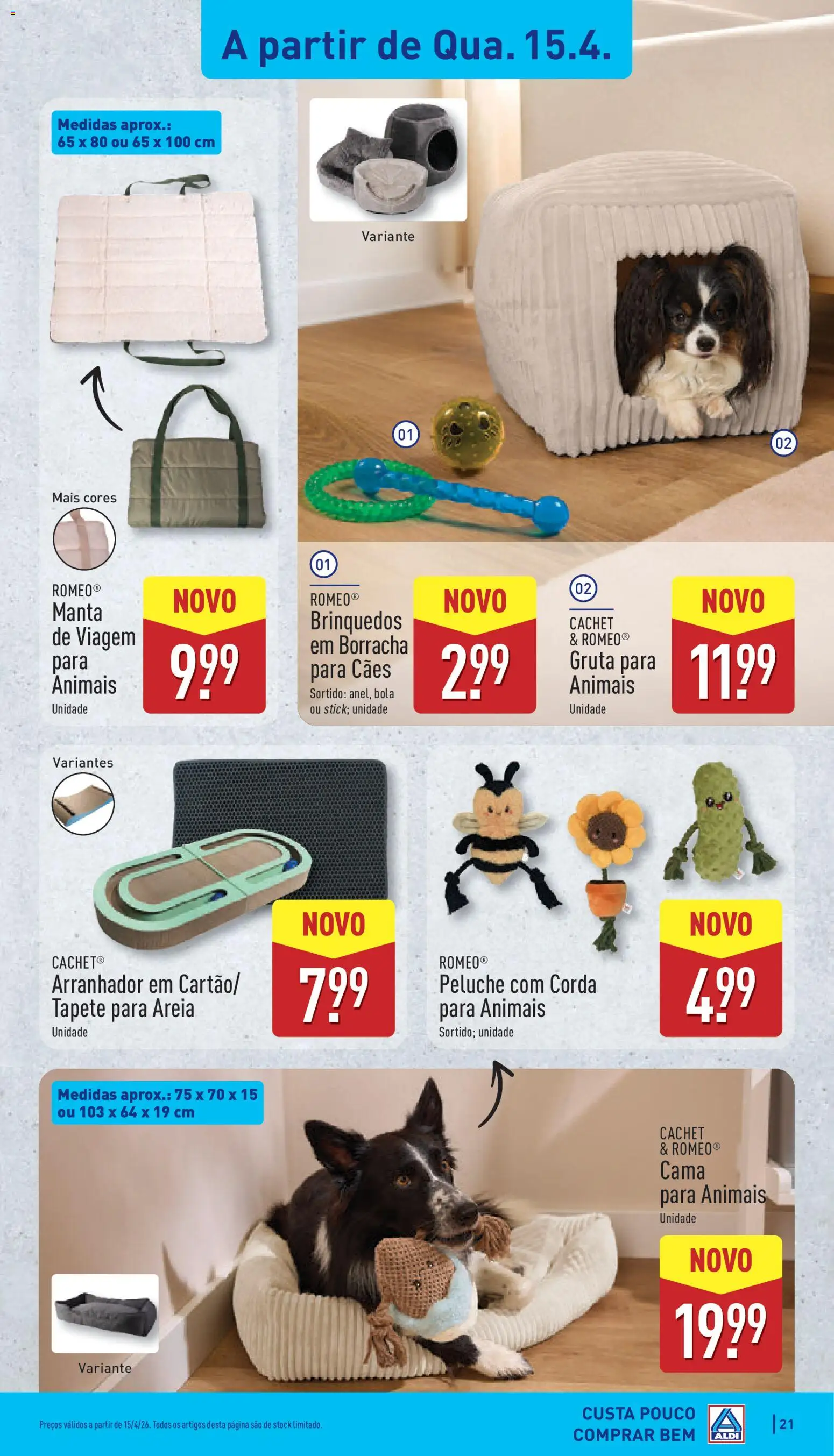 Aldi folheto │ válido de 13.04.2026 | Página: 21 | Produtos: Areia, Corda, Cama, Tapete