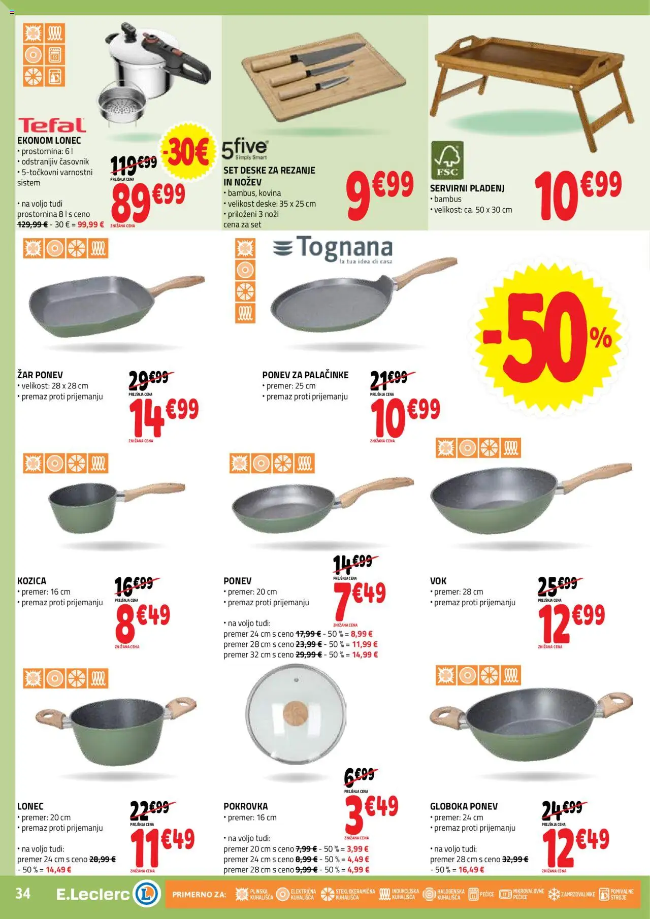 E.leclerc katalog │ velja od 03.09.2025 | Stran: 34 | Izdelki: Zar, Palačinke, Časovnik
