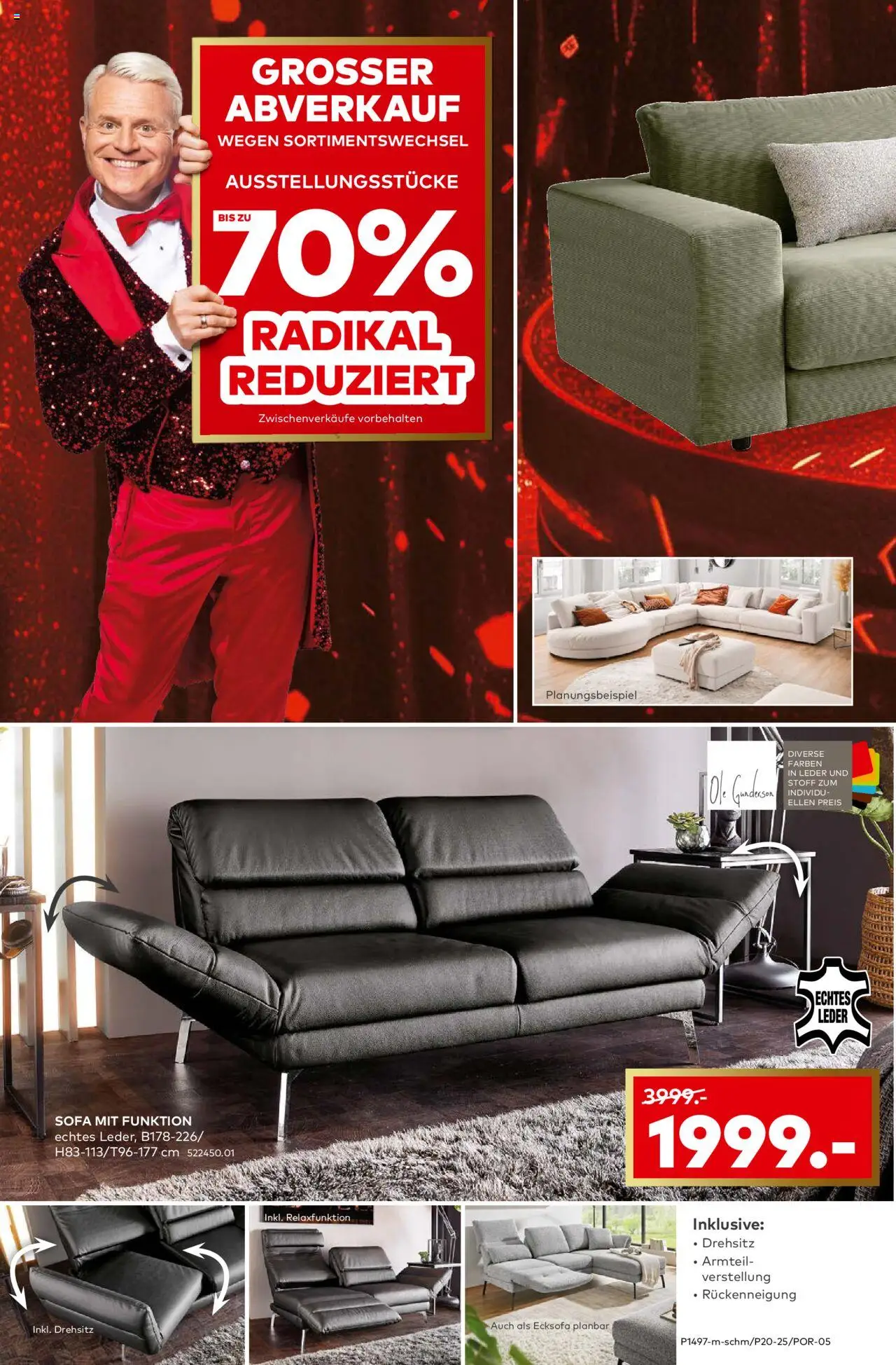 Porta! Möbiläum Aachen – gültig ab 05.10.2025 | Seite: 4 | Produkte: Ecksofa, Sofa