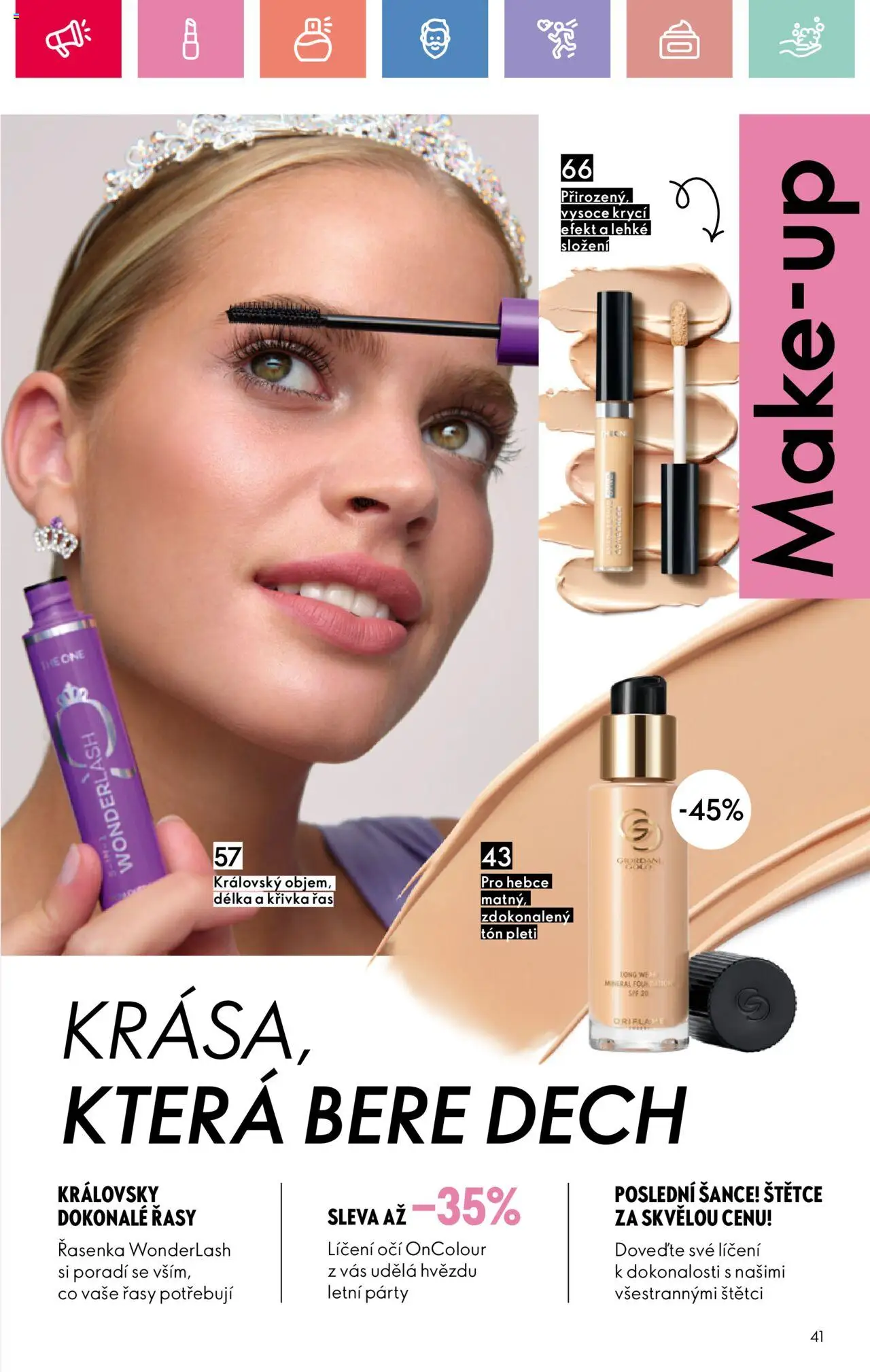 Oriflame katalog č.08/2025 od 25.05.2025 | Strana: 41 | Produkty: Makeup, Řasenka