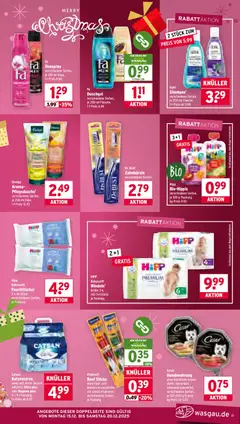 Wasgau Prospekt 	 ab 15.12.2025 gültig | Seite: 23 | Produkte: Catsan, Regal, Shampoo, Deospray