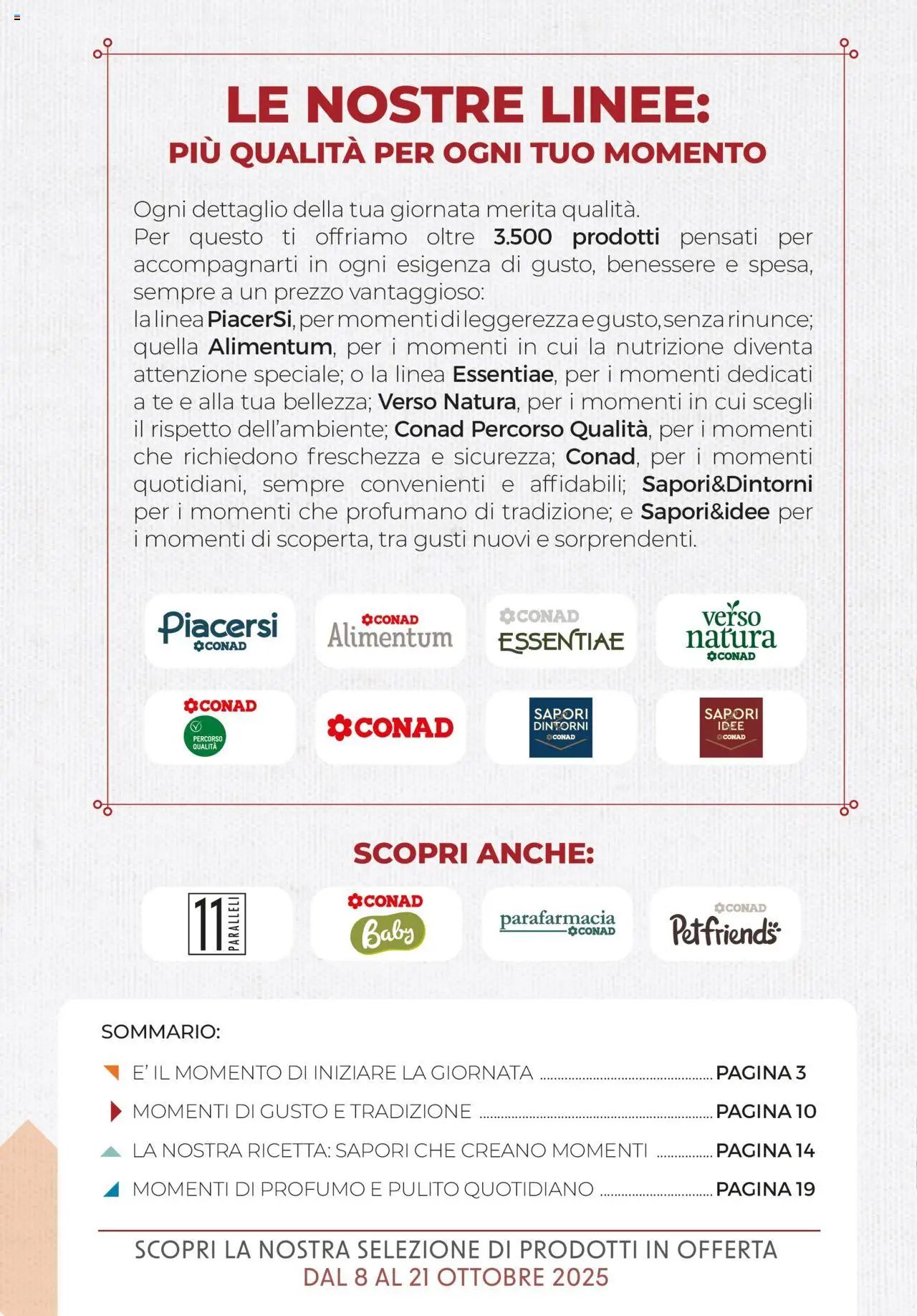 Volantino Conad del 08.10.2025 | Pagina: 2 | Prodotti: Tè, Profumo