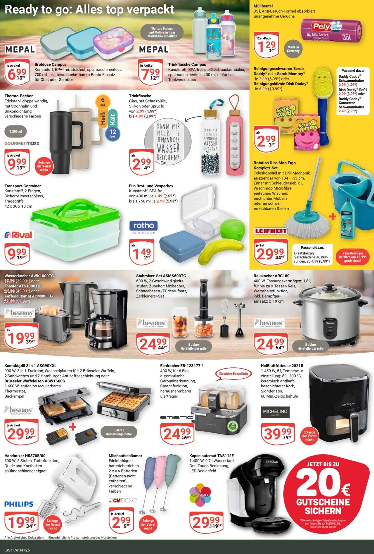 Globus Prospekt 	 - gültig ab dem 18.08.2025 | Seite: 20 | Produkte: Bosch, Wasserkocher, Eier, Gemüse