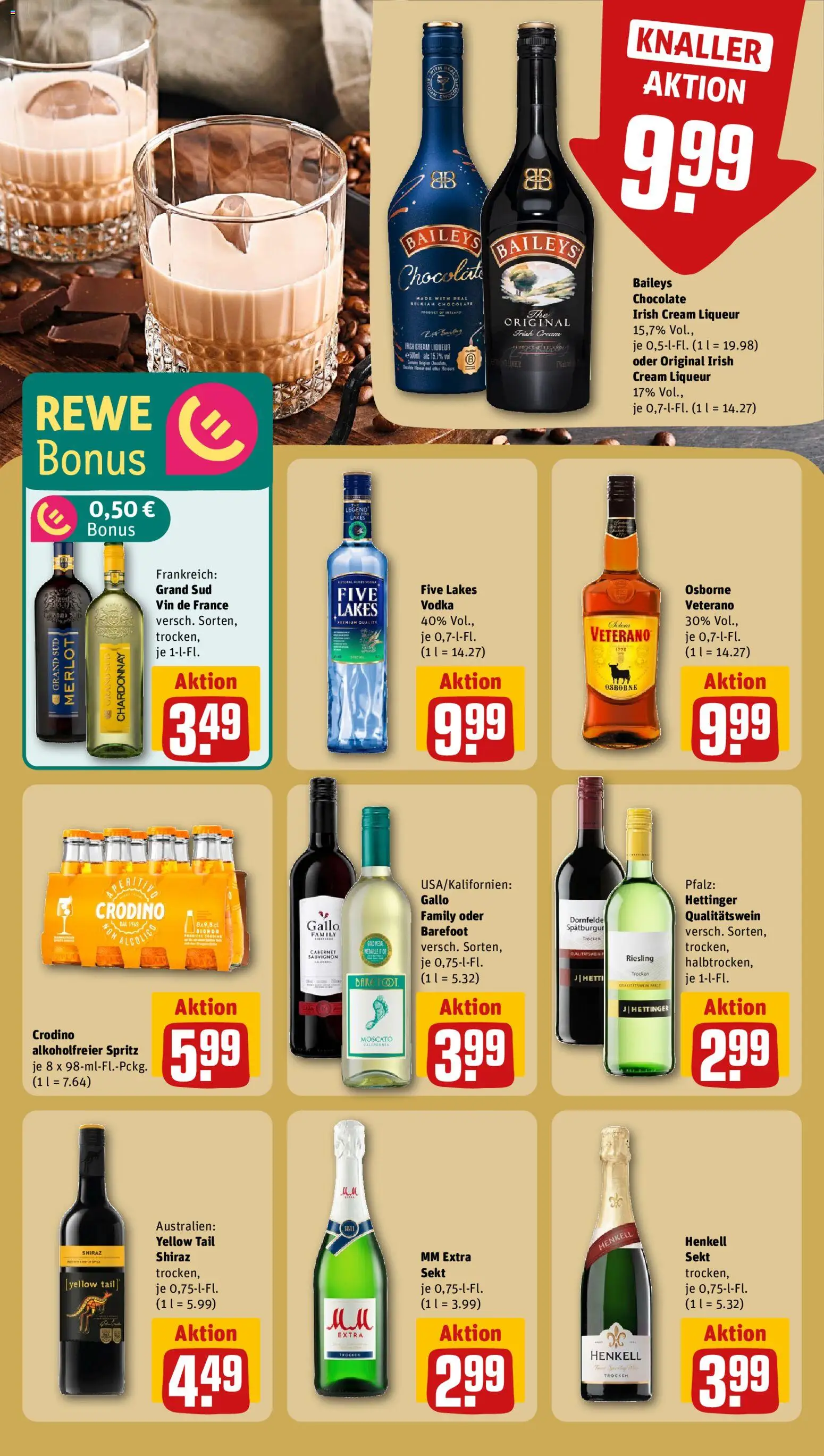 Rewe ihr Kaufpark Prospekt 	 – gültig ab 05.01.2026 | Seite: 23 | Produkte: Sekt, Grand sud, Baileys, Vodka