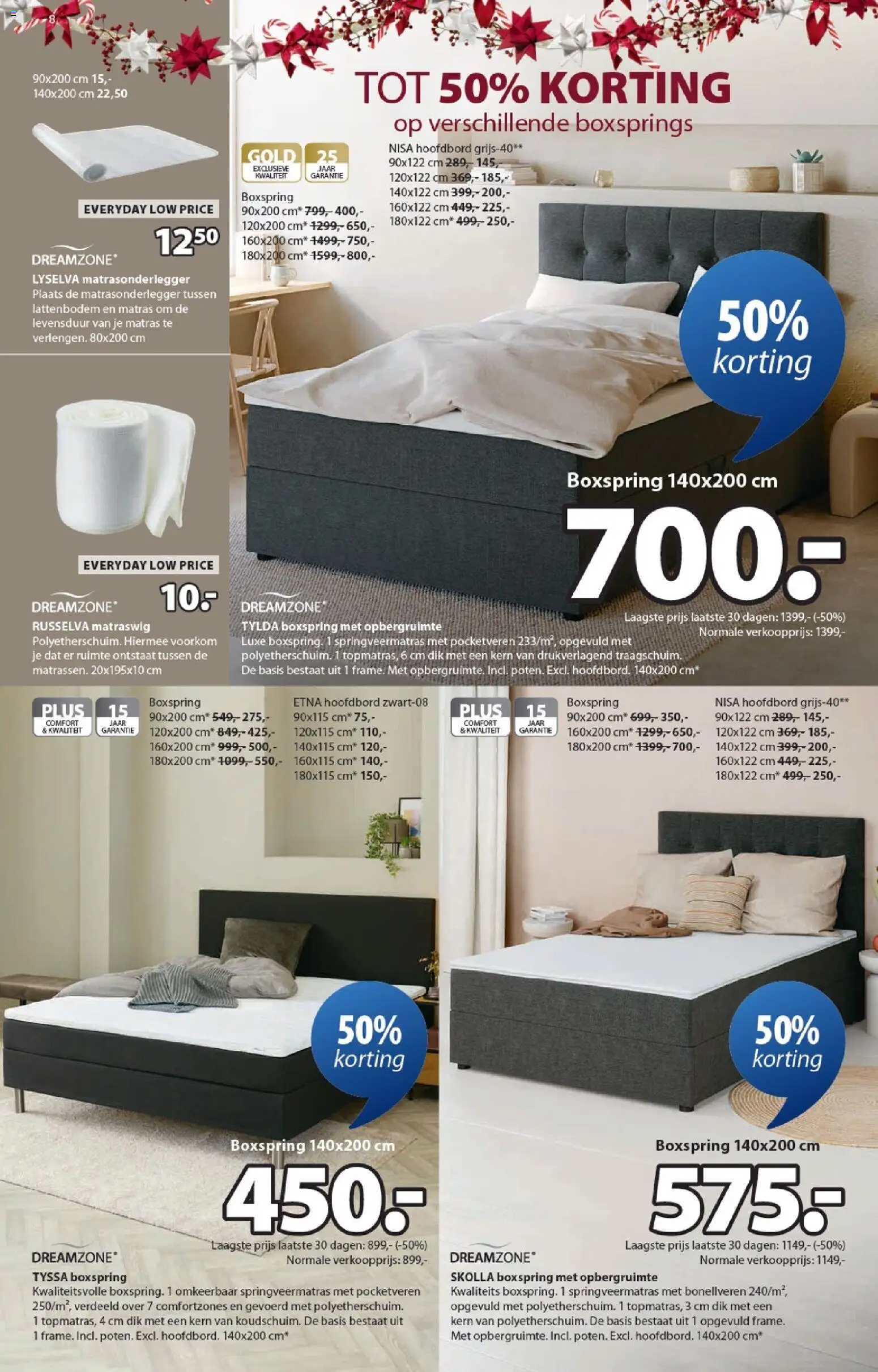 {H1} | Pagina: 8 | Producten: Matras