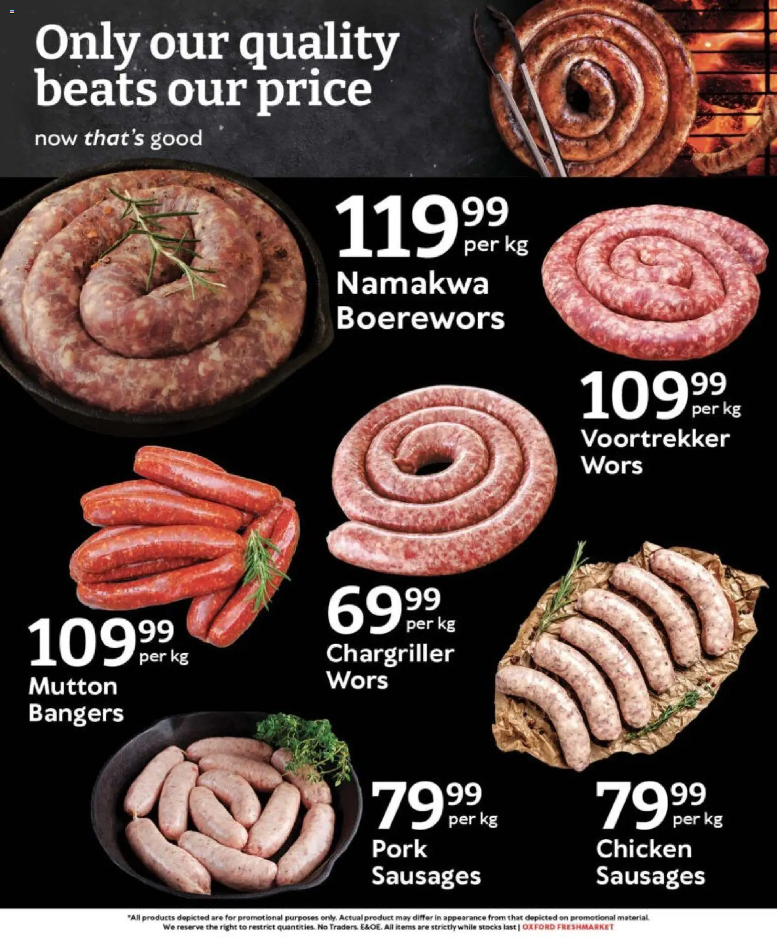New Oxford Freshmarket catalogue – valid from 29.10.2025 | Page: 3 | Products: Boerewors, Chicken, Pork