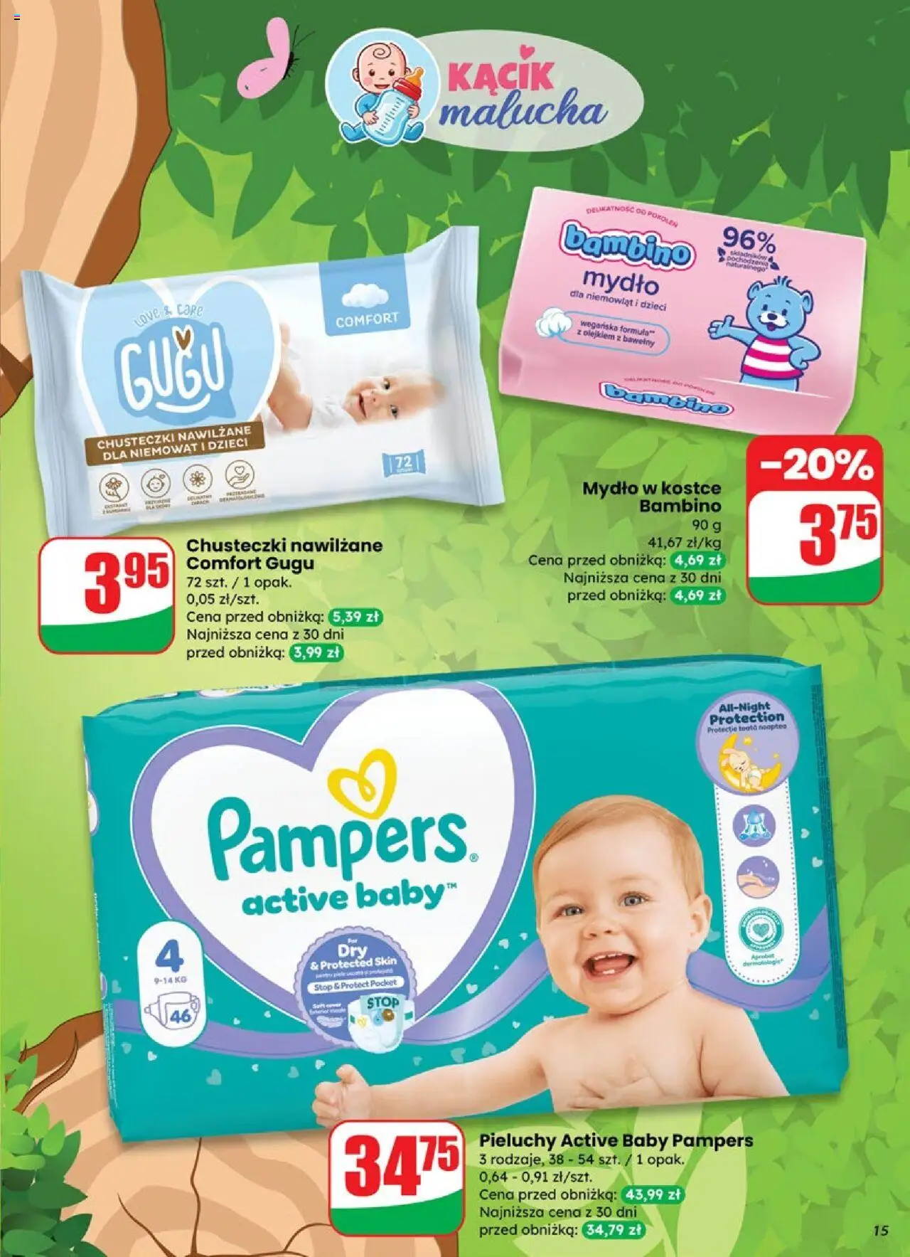 Dino Gazetka od 17.09.2025 | Strona: 15 | Produkty: Pampers, Mydło