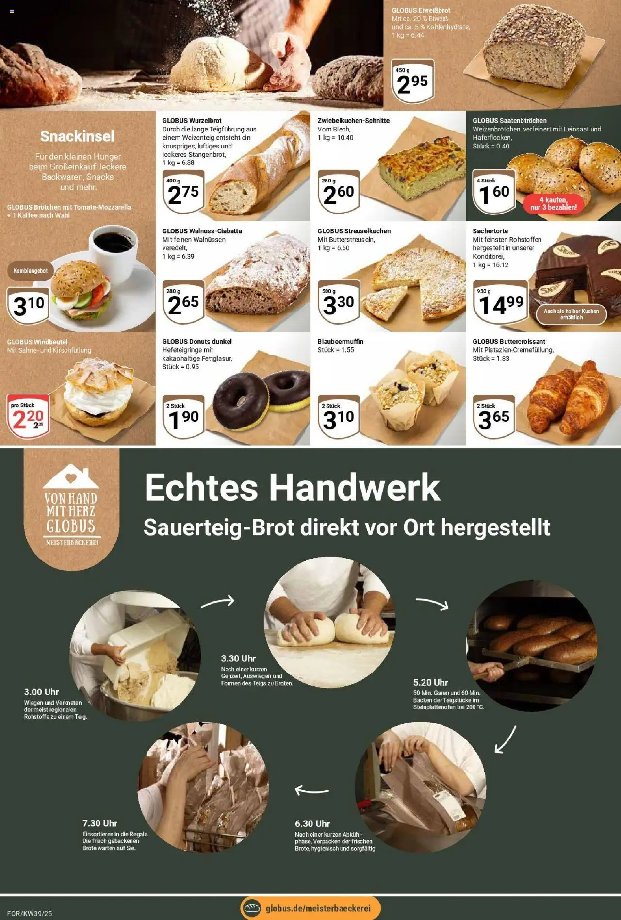 Globus prospekt Forchheim	 – gültig ab 21.09.2025 | Seite: 6 | Produkte: Kaffee, Donuts, Sahne, Uhr
